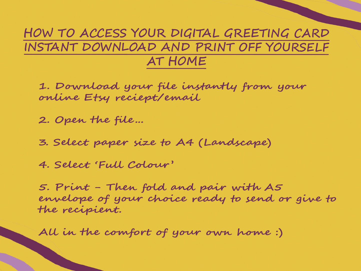 Minimalist Happy Birthday Digital Card – Handwritten Printable Greeting, Instant Download, Modern Birthday eCard, Simple Birthday Card