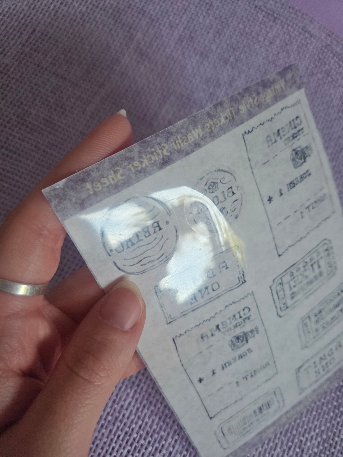 Vintage Style Ticket Sticker Sheet | Cinema & Retro Tickets | Junk Journal & Scrapbooking Stickers