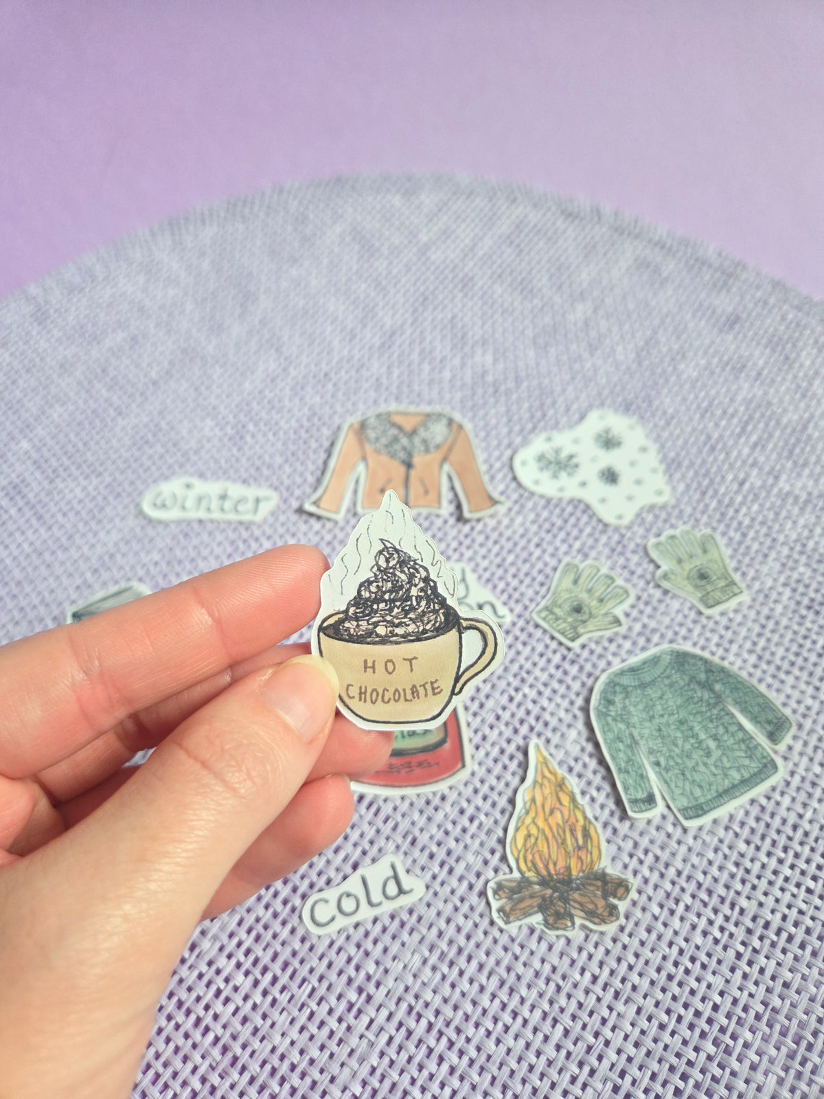 Winter Cosy Season Matte Sticker Pack | Cosy Winter & Junk Journal Stickers