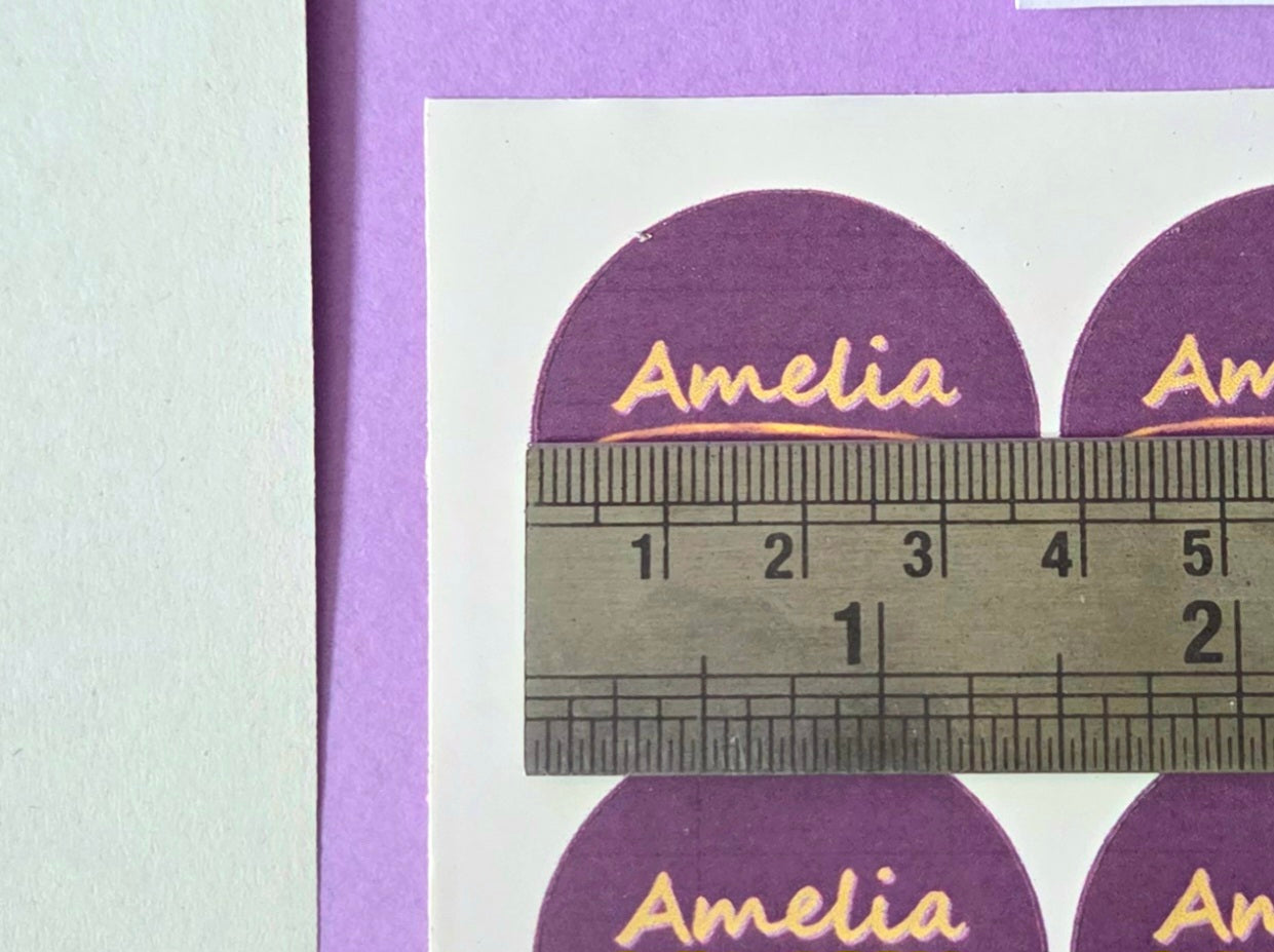 Custom Logo Stickers 37mm - 24 Round Business Stickers, Personalized Circle Labels, Branding Sticker Sheet, Small Business Packaging Labels