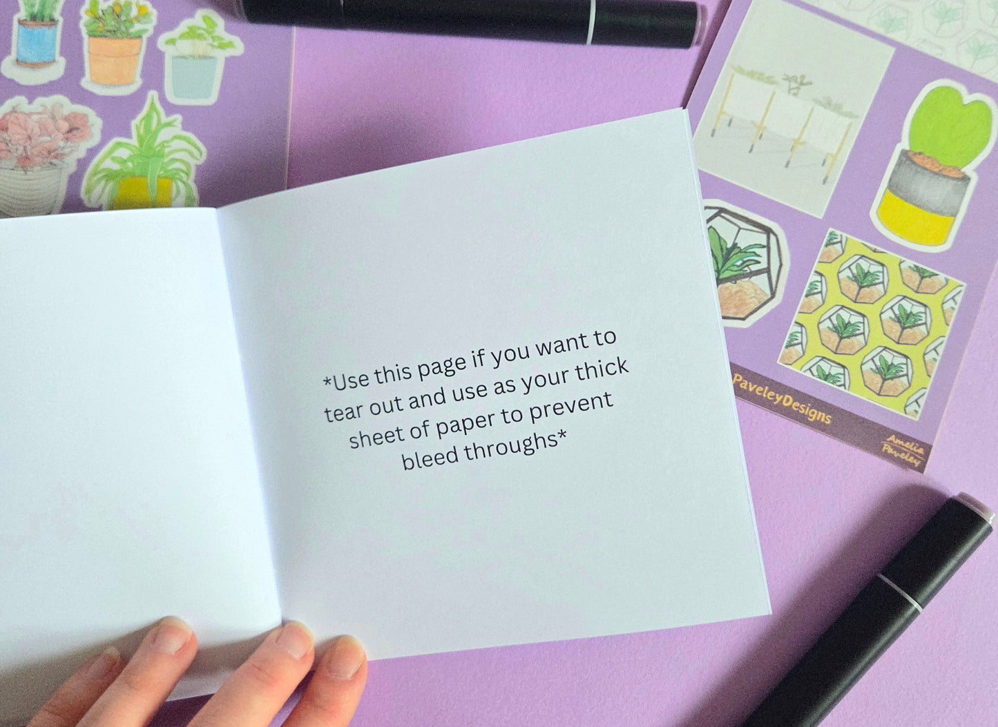 Cozy Plants Activity Bundle – Mini Colouring Word Search Book + 2 House Plant Sticker Sheets | Cute Cottagecore Stationery Gift