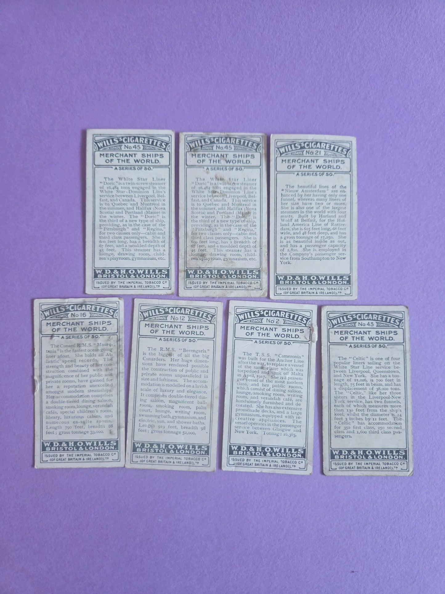 Merchant Ships Vintage Cigarette & Tea Card Mini Bundle 2 – Collectible Ephemera for Junk Journals, Scrapbooks & Collage Art