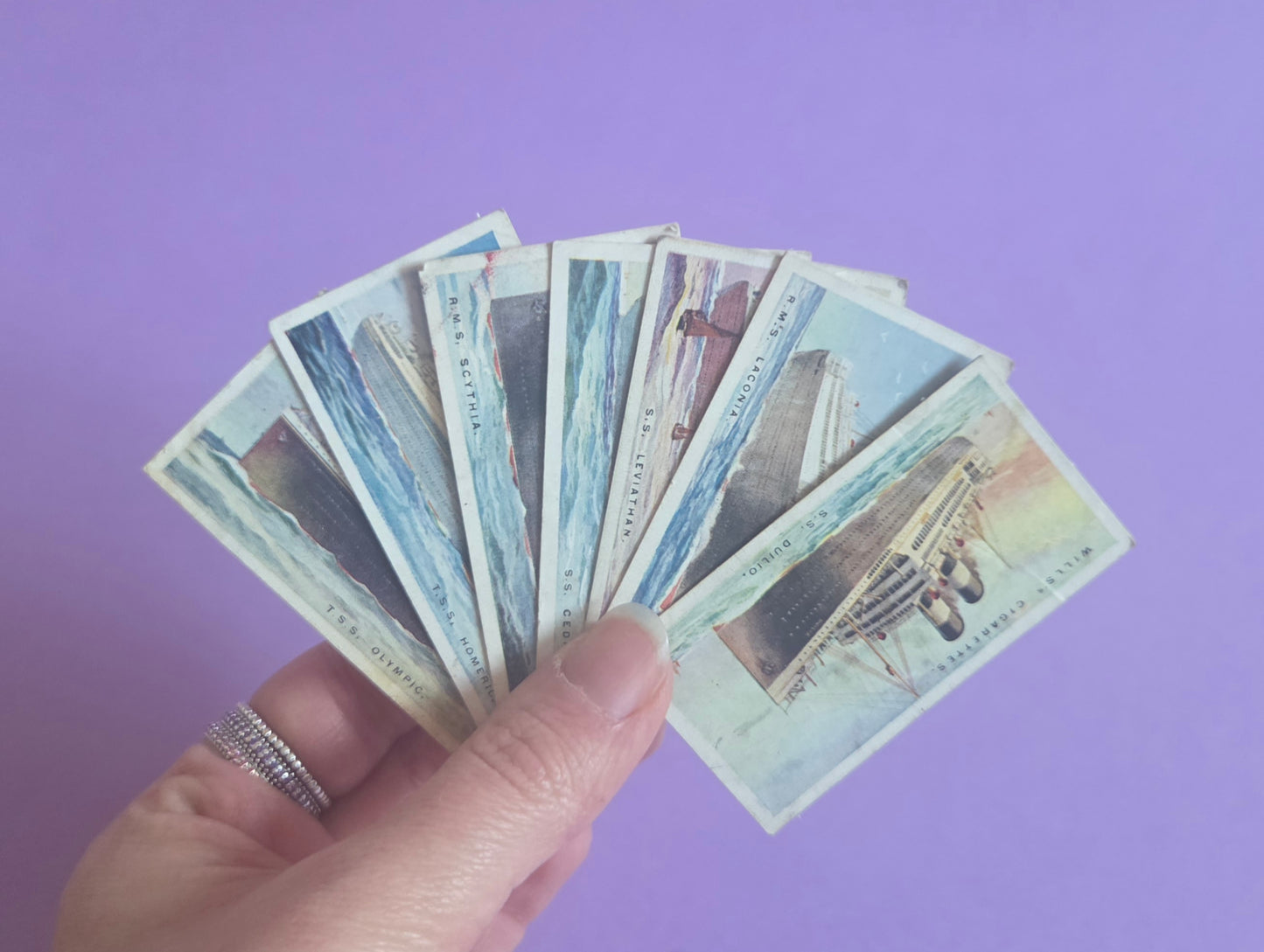 Merchant Ships Vintage Cigarette & Tea Card Mini Bundle 3 – Collectible Ephemera for Junk Journals, Scrapbooks & Collage Art