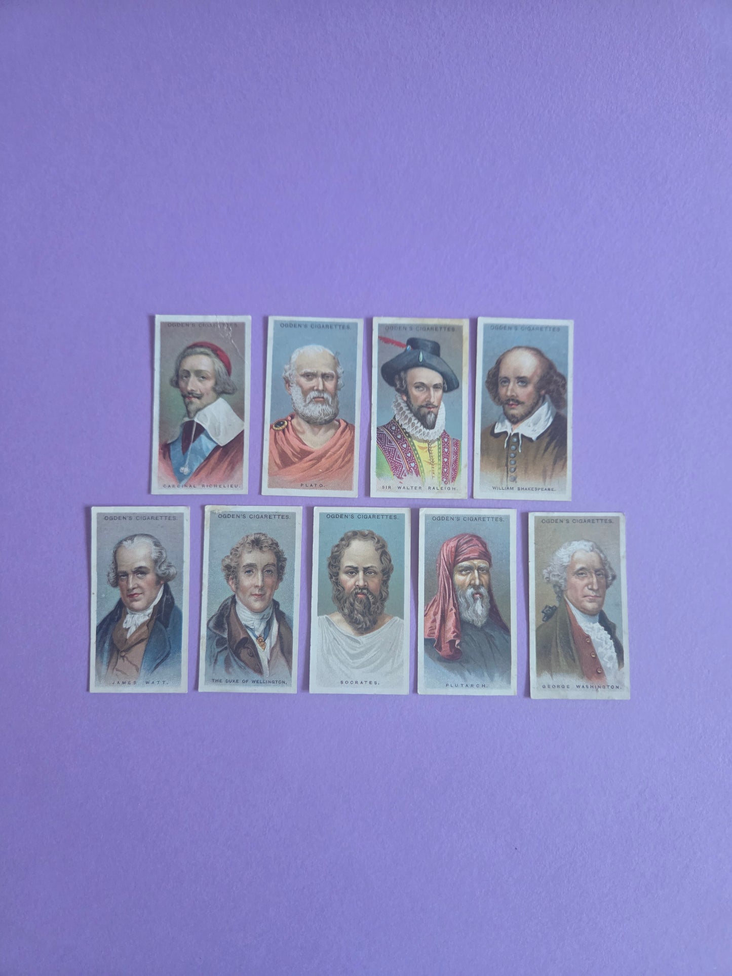 Vintage Ogden’s Cigarette Tea Cards Bundle – Historical Portraits Leaders of Men  Ephemera for Junk Journals, Scrapbooking & Crafts
