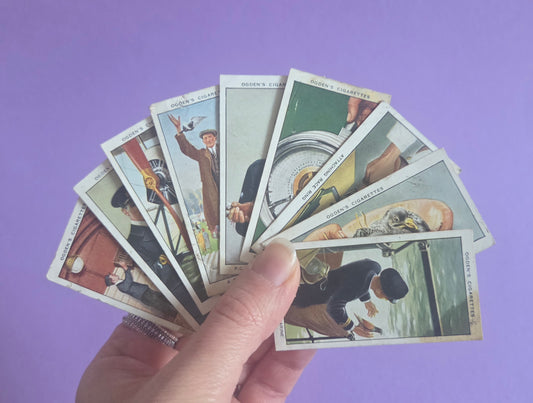 Vintage Ogden’s Cigarette Cards Bundle – Pigeon Keeping & Racing Pigions Theme Ephemera for Junk Journals & Scrapbooking Bundle 2
