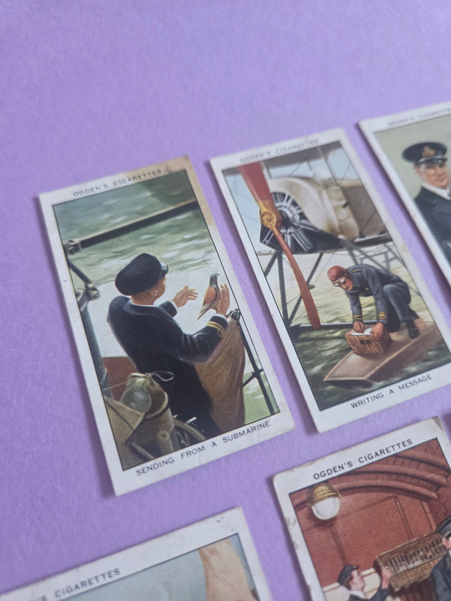 Vintage Ogden’s Cigarette Cards Bundle – Pigeon Keeping & Racing Pigions Theme Ephemera for Junk Journals & Scrapbooking Bundle 2