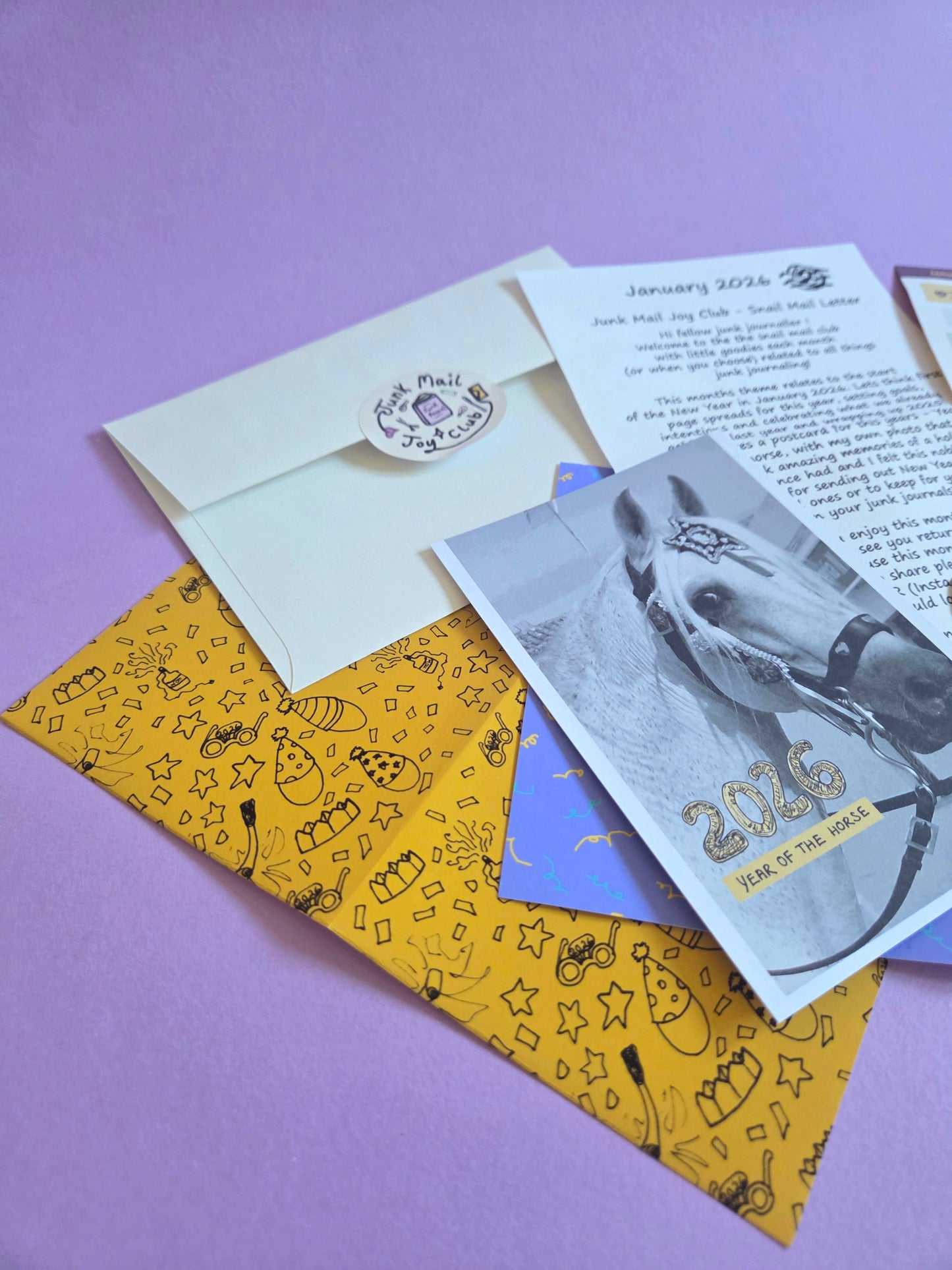 Amelia's Junk Mail Joy Club - Snail Mail ✨️ - UK - January’s Year Of The Horse 🐎