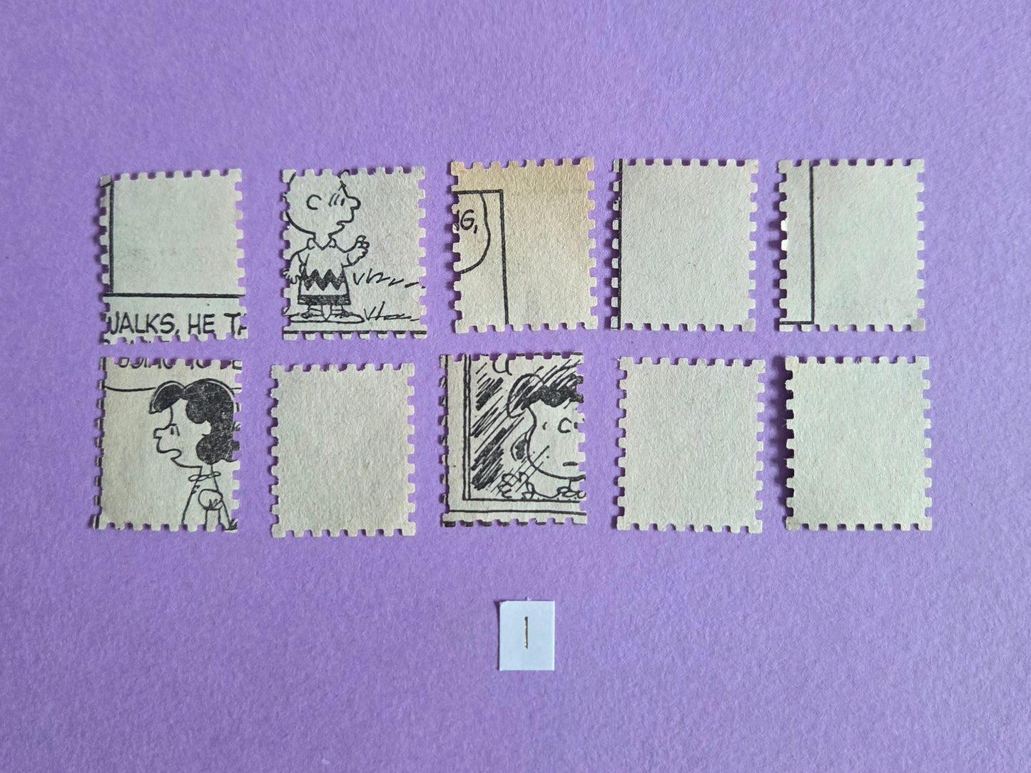 Vintage Snoopy Stamp-Cut Ephemera - SET 1 | Repurposed Comic Book Pieces for Junk Journals & Scrapbooking | Limited Edition