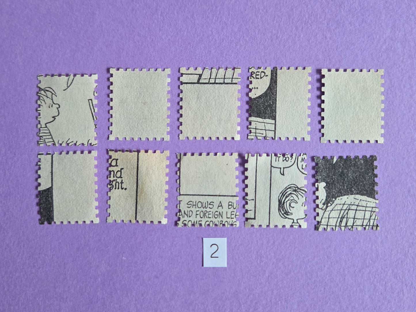 Vintage Snoopy Stamp-Cut Ephemera - SET 2 | Repurposed Comic Book Pieces for Junk Journals & Scrapbooking | Limited Edition