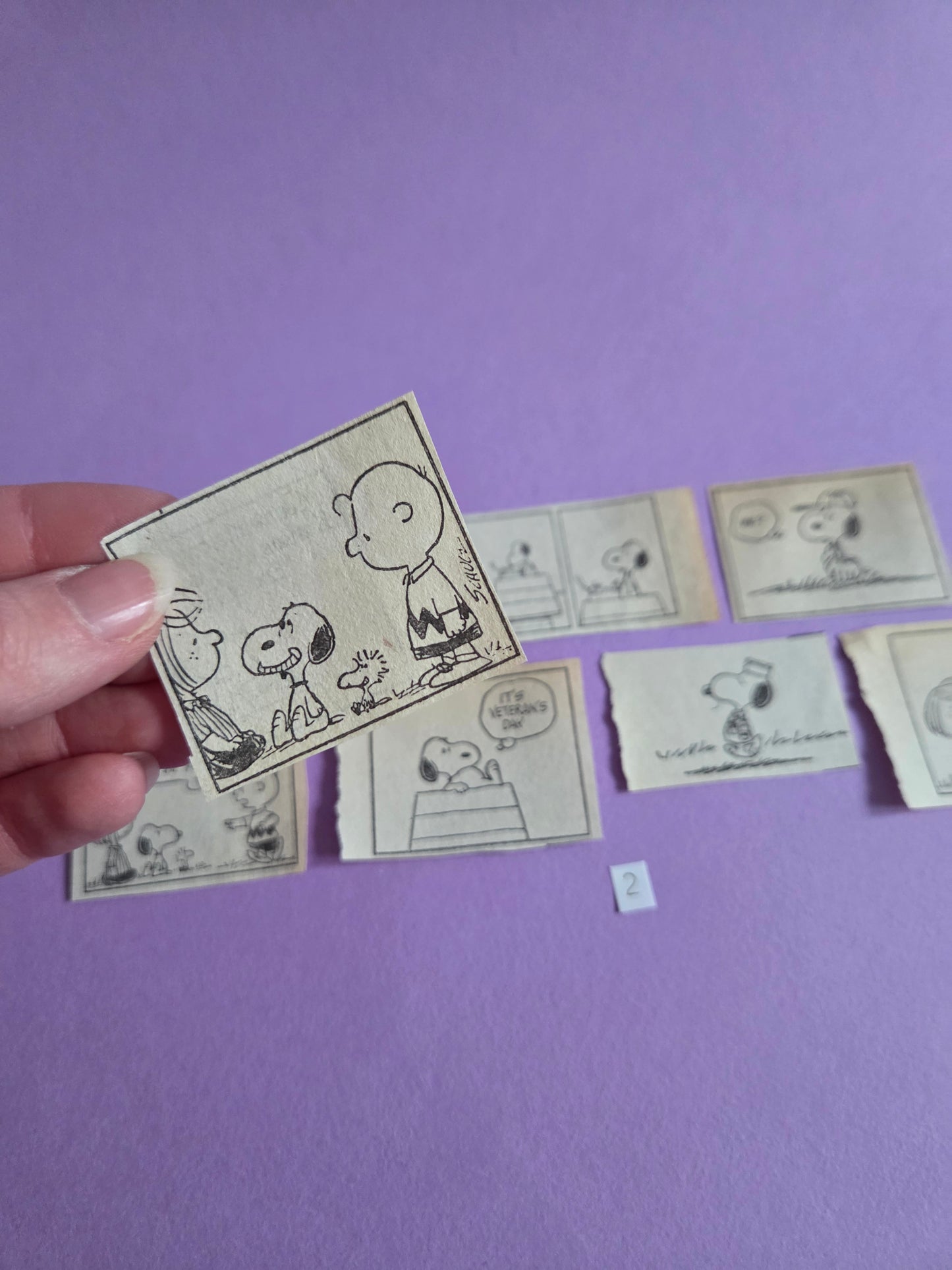 Vintage Snoopy SQUARE-CUT Ephemera - SET 2 | Repurposed Comic Book Pieces for Junk Journals & Scrapbooking | Limited Edition