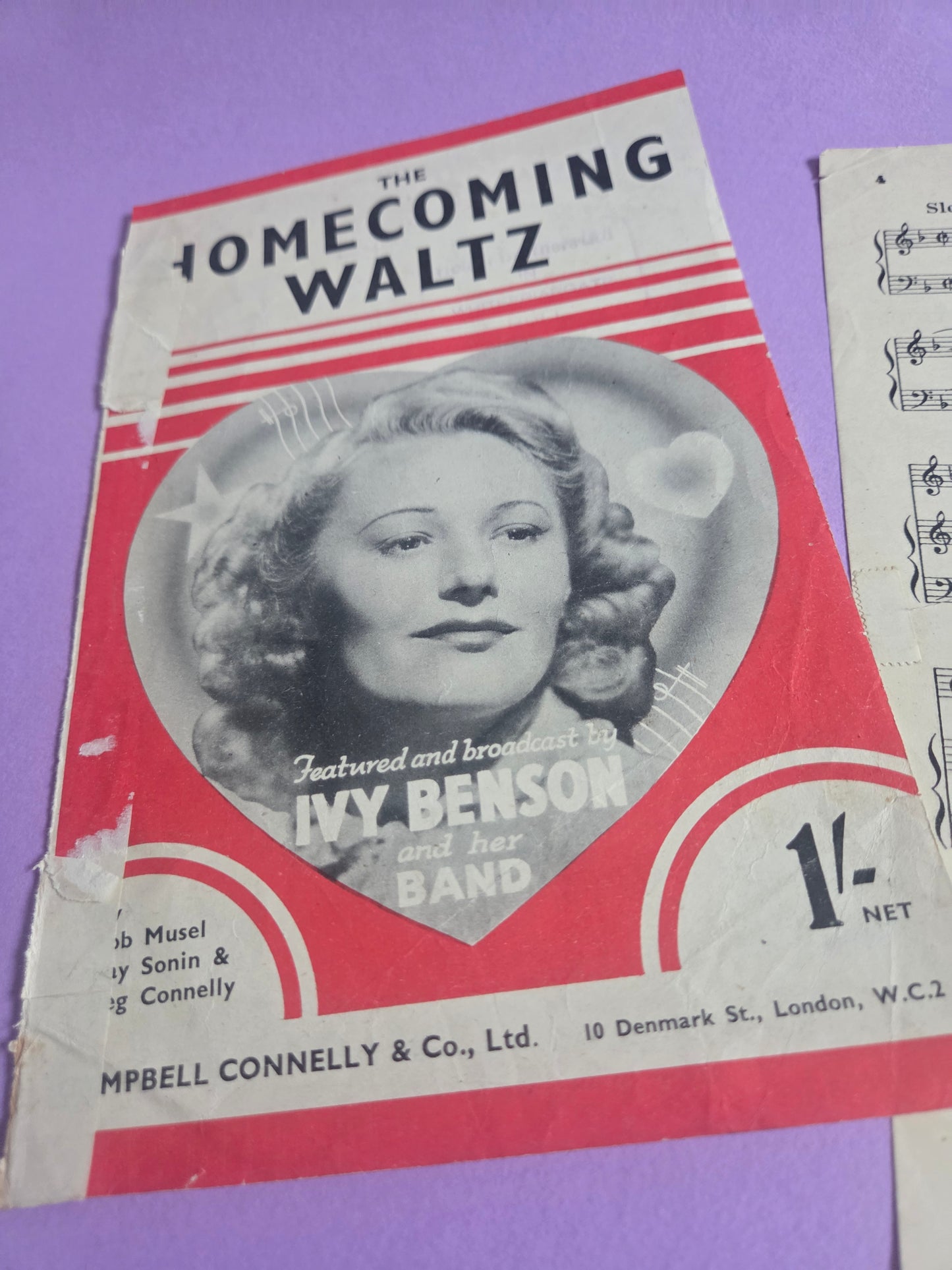 Vintage “Homecoming of the Waltz” Music Sheet Ephemera SET 1 | Authentic Antique Sheet Music Paper for Junk Journals & Craft Projects | Limited Edition