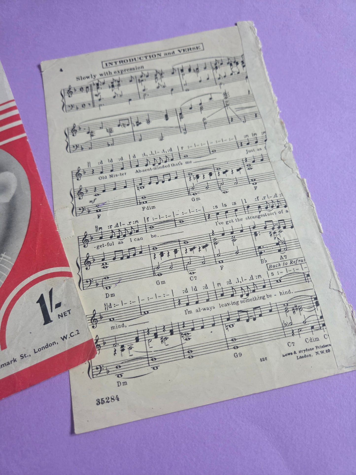 Vintage “Homecoming of the Waltz” Music Sheet Ephemera SET 1 | Authentic Antique Sheet Music Paper for Junk Journals & Craft Projects | Limited Edition