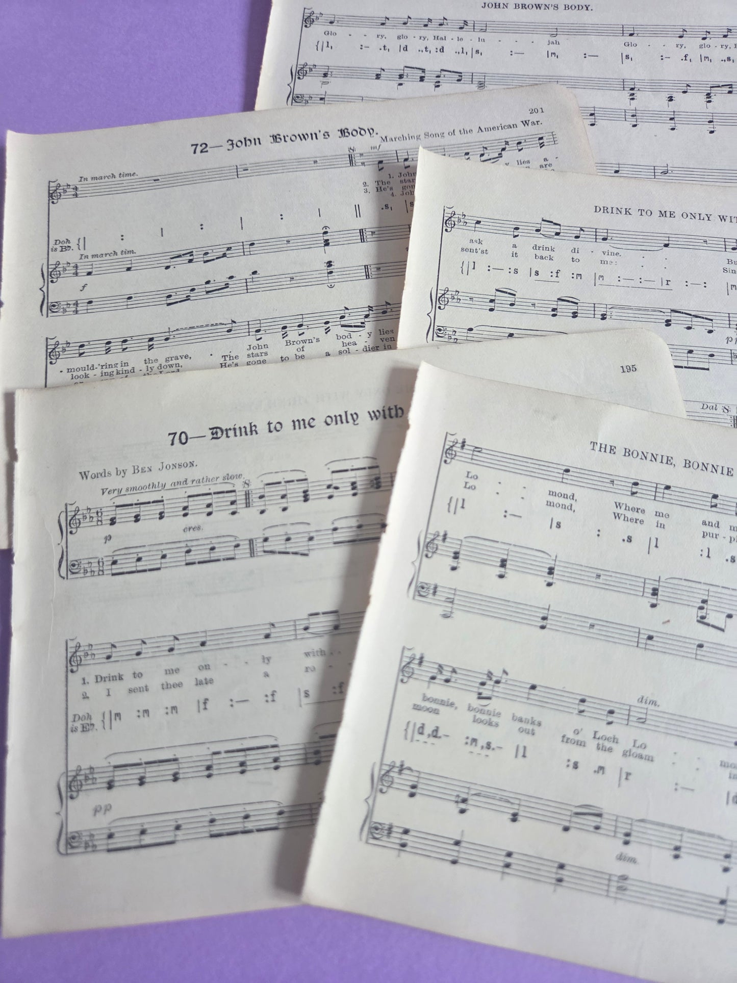 Vintage Hymn & Music Sheet Ephemera SET 1 | Bundle of 9 Antique Paper Pieces for Junk Journals, Scrapbooking & Collage | Limited Edition