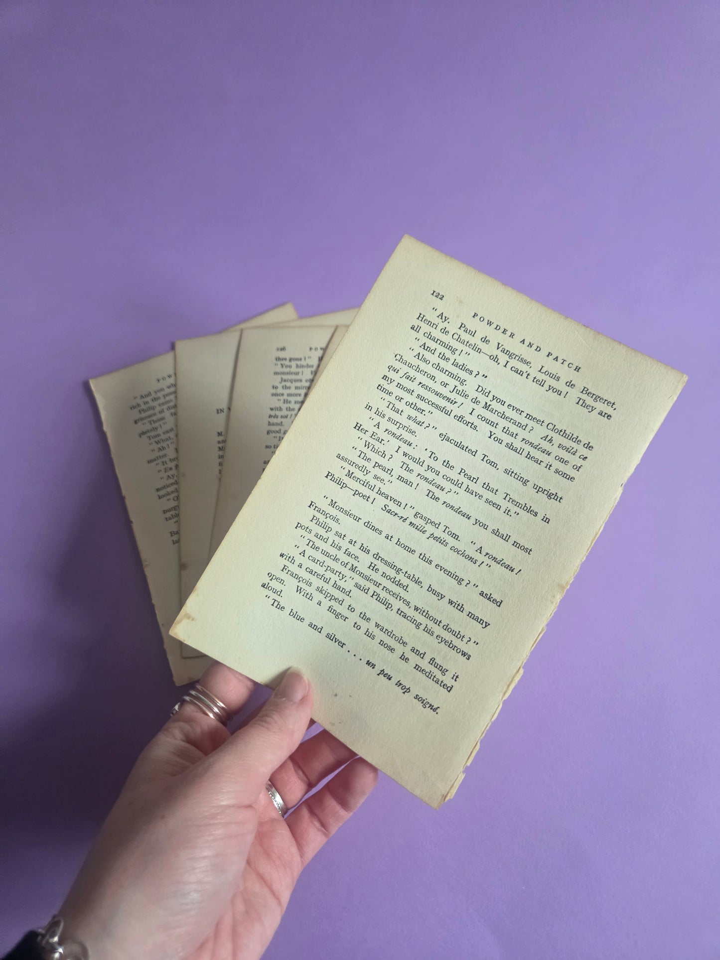 Vintage Book Page Ephemera SET 1 | Authentic Antique Novel Paper Pieces for Junk Journals, Scrapbooking & Collage | Limited Edition