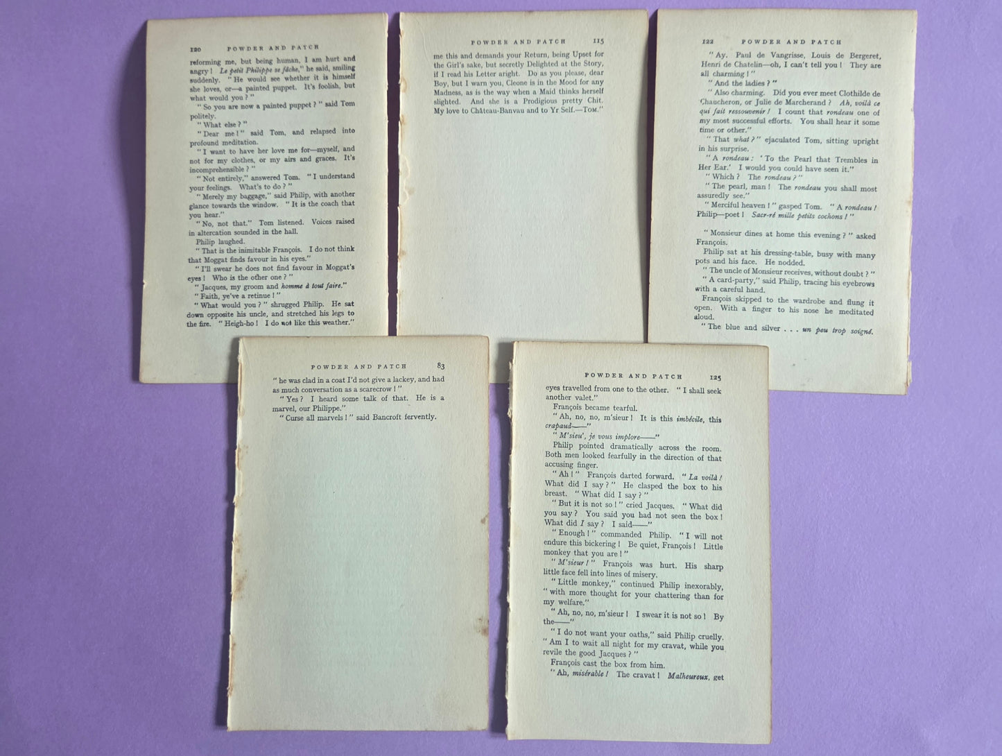 Vintage Book Page Ephemera SET 1 | Authentic Antique Novel Paper Pieces for Junk Journals, Scrapbooking & Collage | Limited Edition