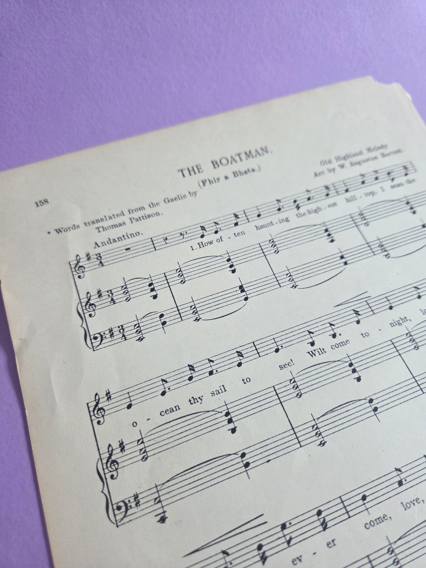 Vintage Music Sheet Ephemera Set B | Authentic Antique Hymn & Song Paper Pieces for Junk Journals & Craft Projects | Limited Edition