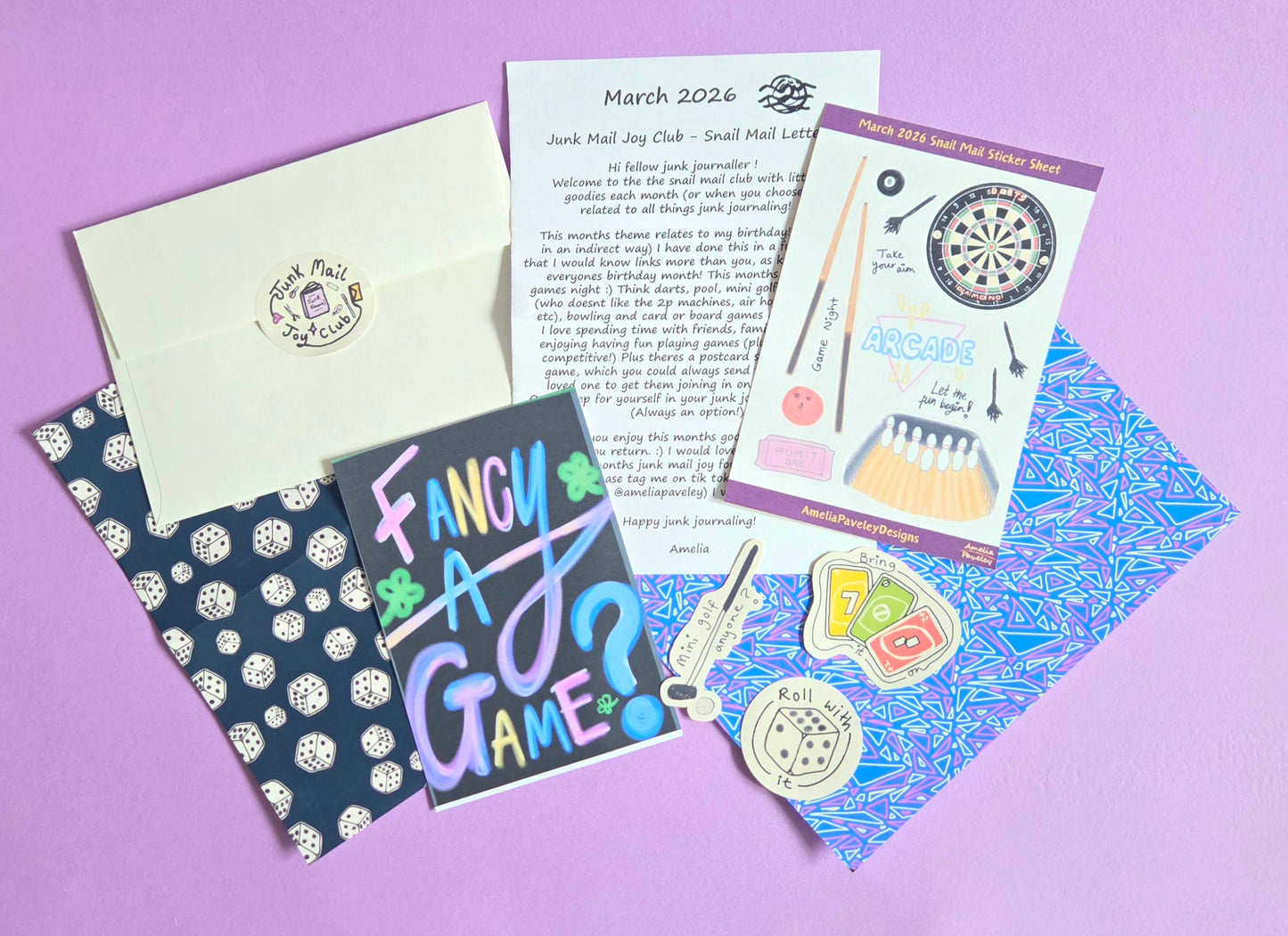Amelia's Junk Mail Joy Club - Snail Mail ✨️ - UK - March’s