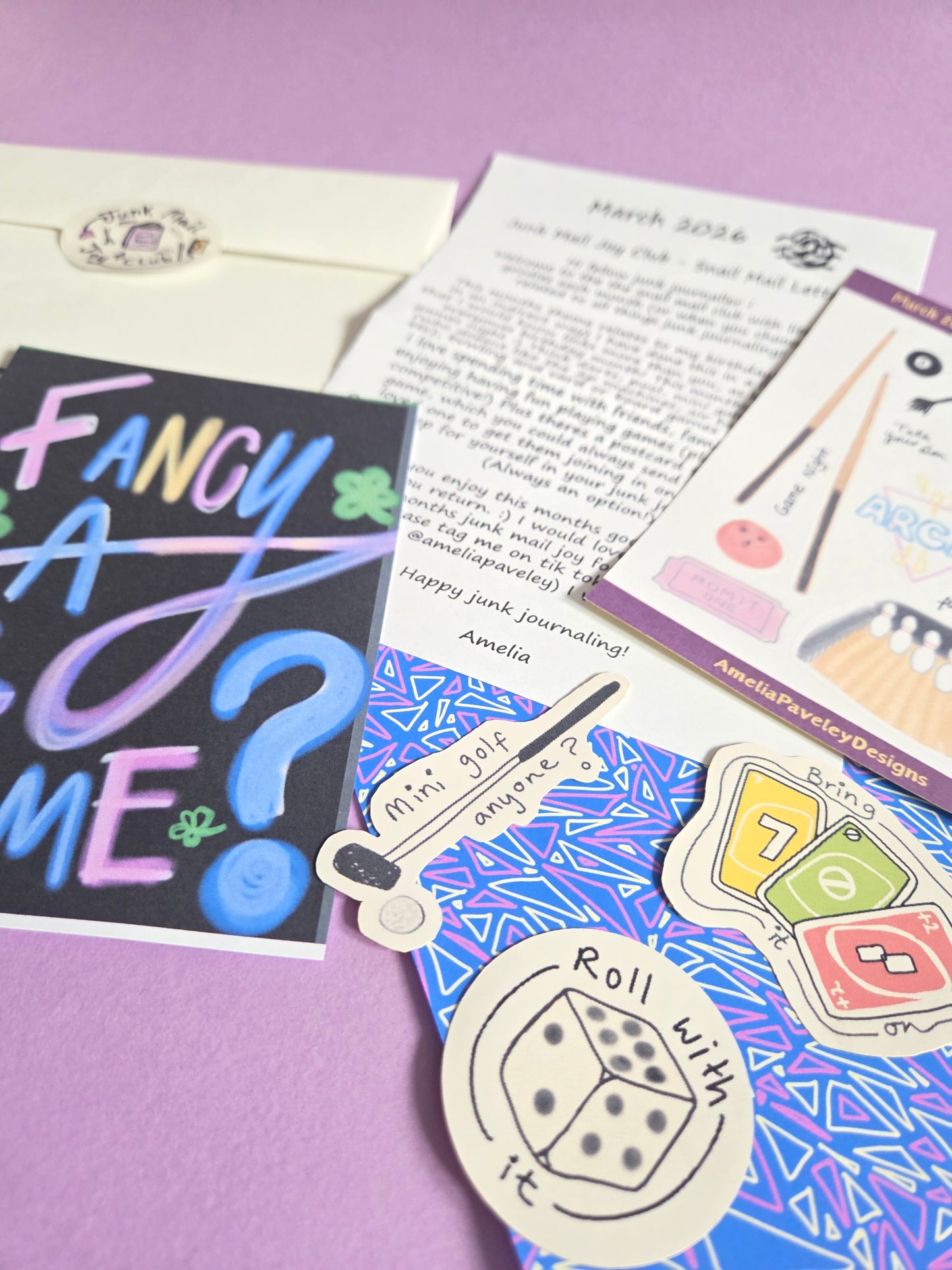 Amelia's Junk Mail Joy Club - Snail Mail ✨️ - UK - March’s