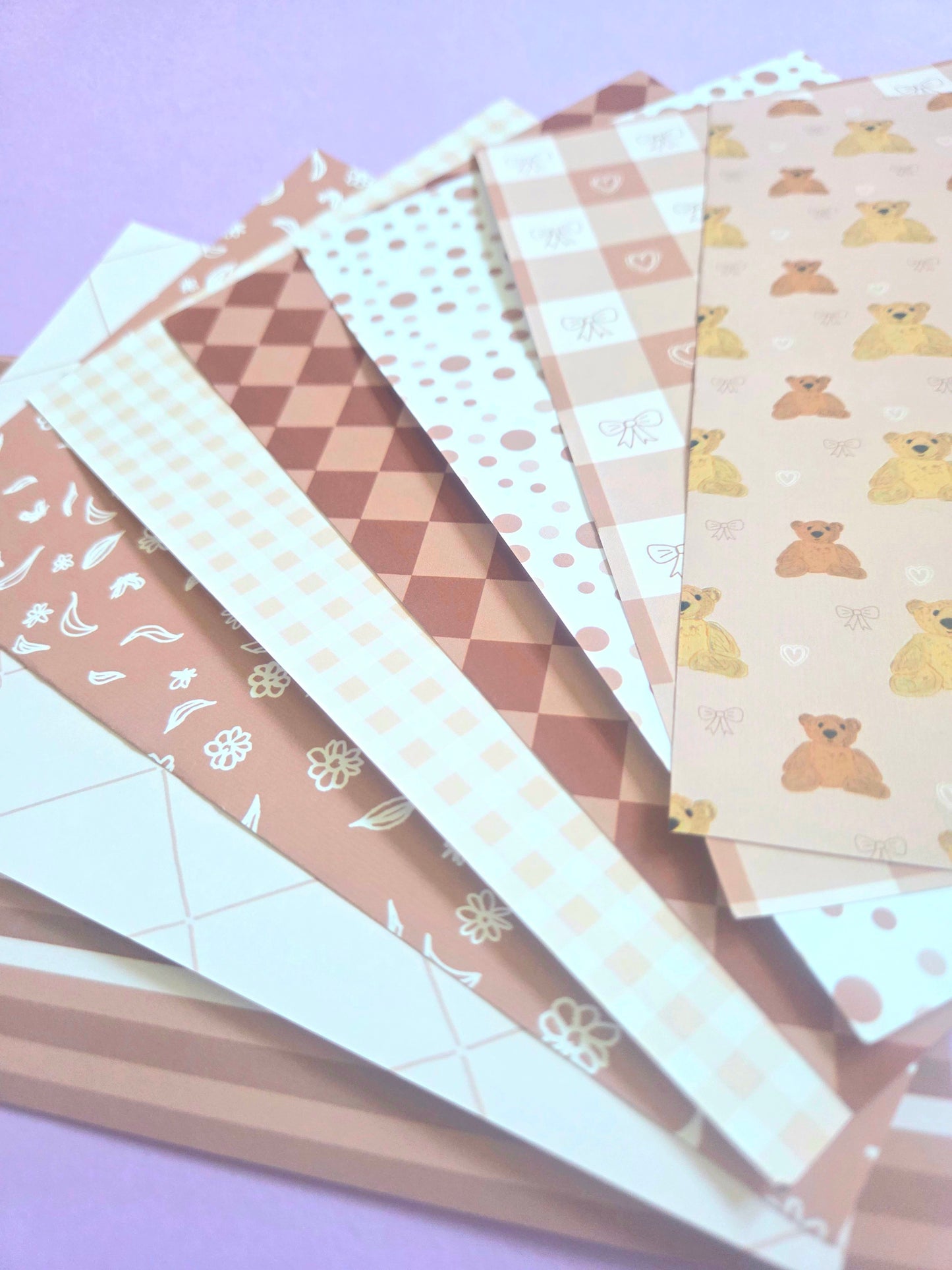 Coffee Brown Coquette Scrap Paper Pack – A5 Neutral Aesthetic Junk Journal & Scrapbooking Papers (Set of 8)