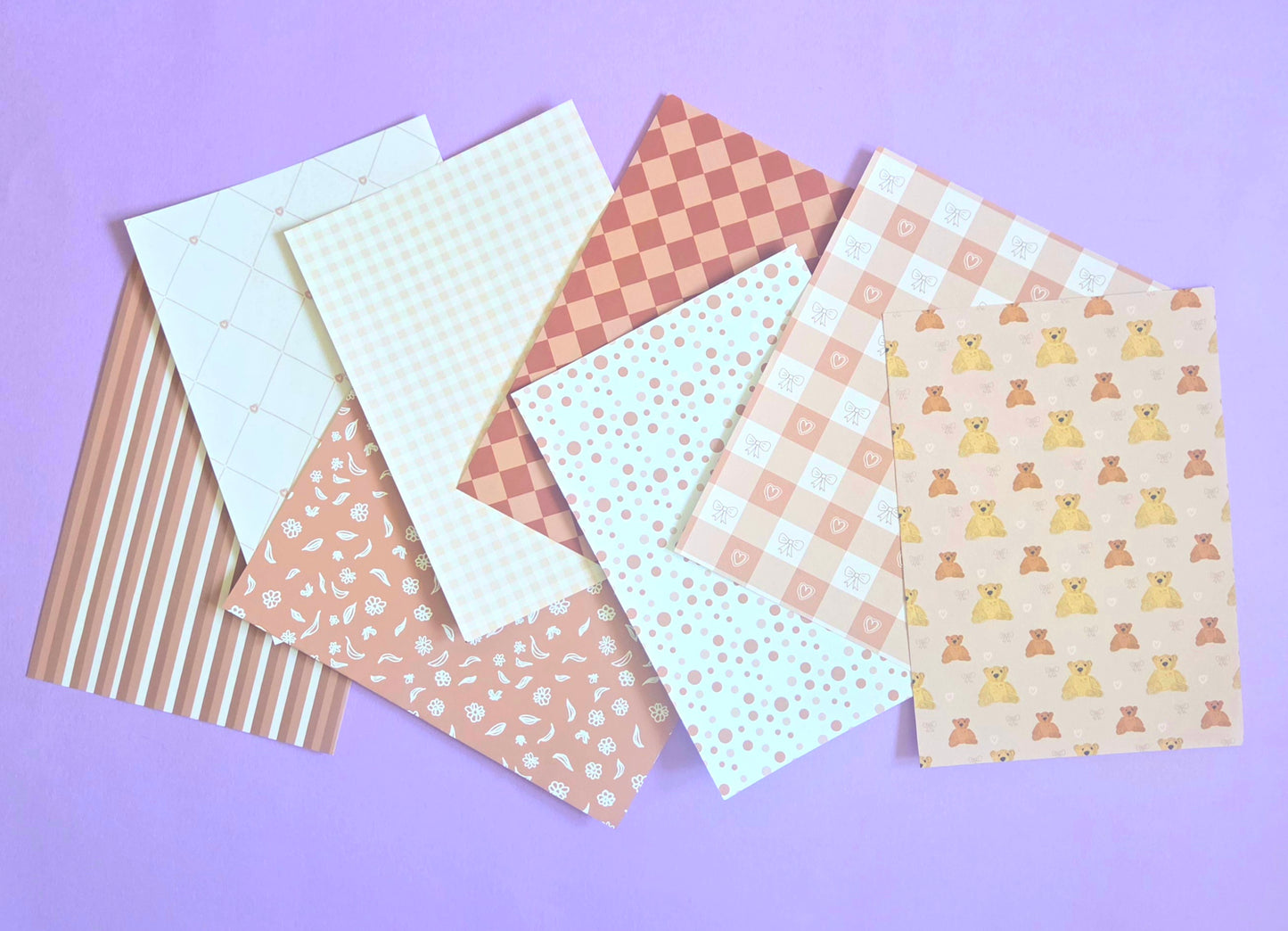 Coffee Brown Coquette Scrap Paper Pack – A5 Neutral Aesthetic Junk Journal & Scrapbooking Papers (Set of 8)