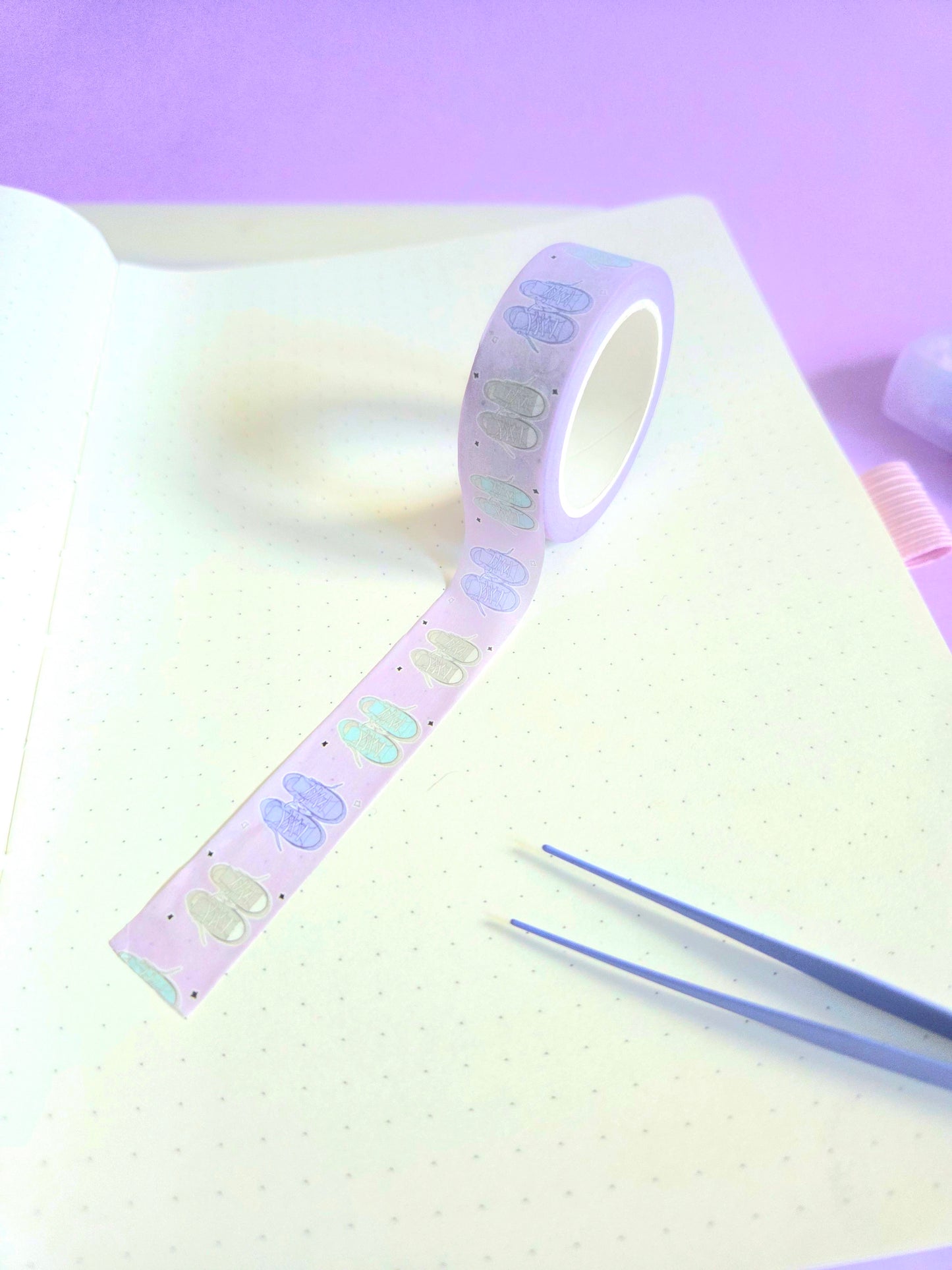 Trainers pink washi tape 15mm x 10m