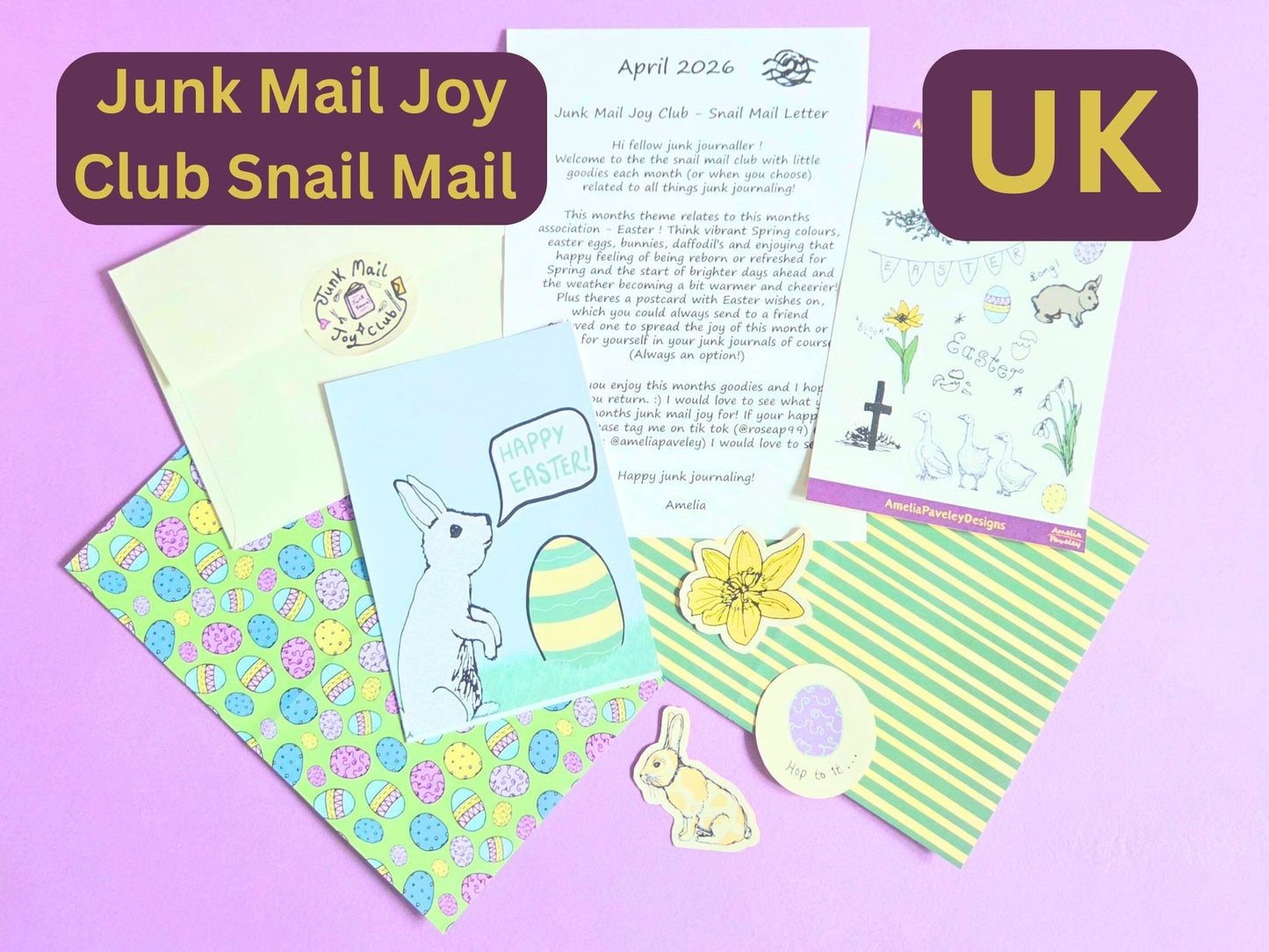 Amelia's Junk Mail Joy Club - Snail Mail ✨️ - UK - April's