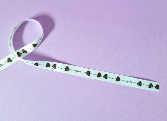 Horse Pattern Print 15mm Satin Ribbon // pretty ribbon, animal print, cake decoration, present gift wrapping