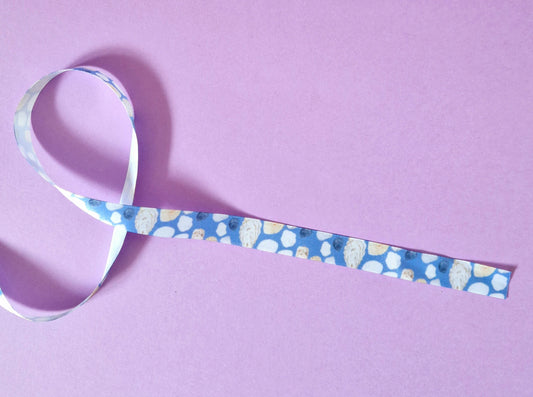 Shells Pattern Print 15mm Satin Ribbon // pretty ribbon, craft accessories, cake decoration, present gift wrapping, seaside ribbon