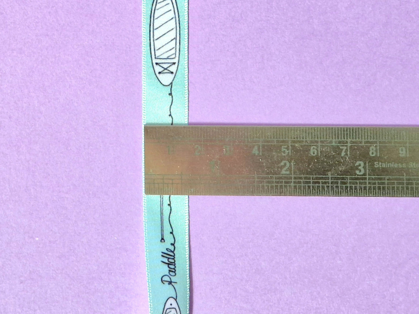 Paddle Boarding Pattern Print 15mm Satin Ribbon // pretty ribbon, paddleboarders, cake decoration, present gift wrapping