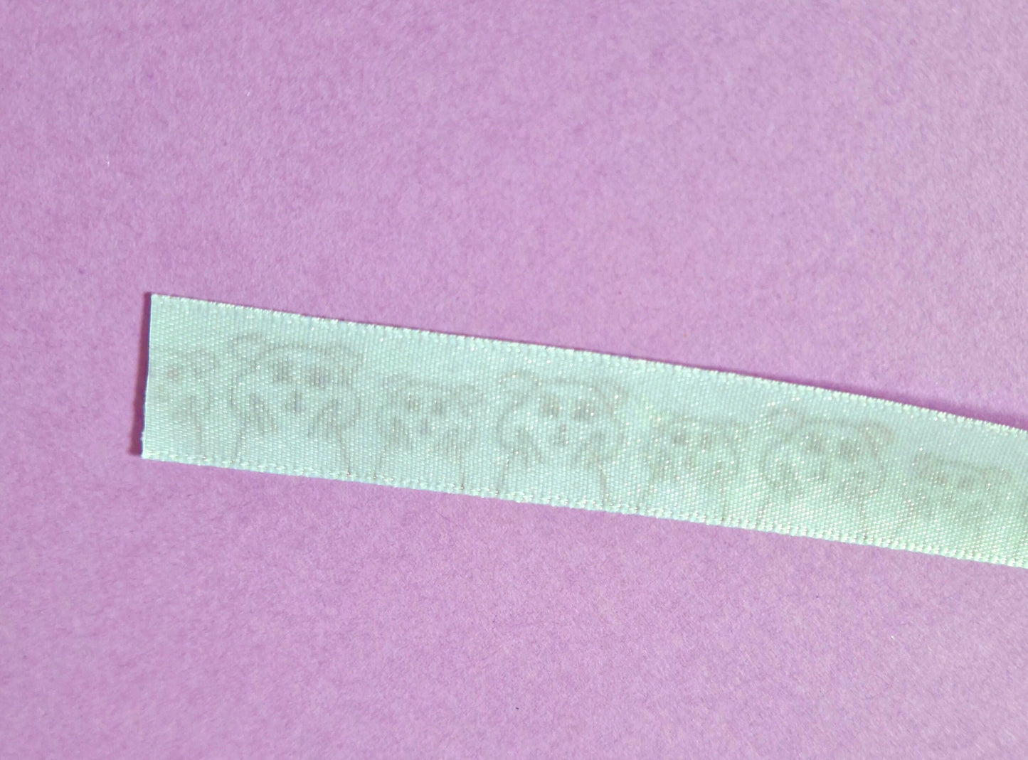 Hamster Chibi Pattern Print 15mm Satin Ribbon // pretty ribbon, craft accessories, cake decoration, present gift wrapping, guineapig