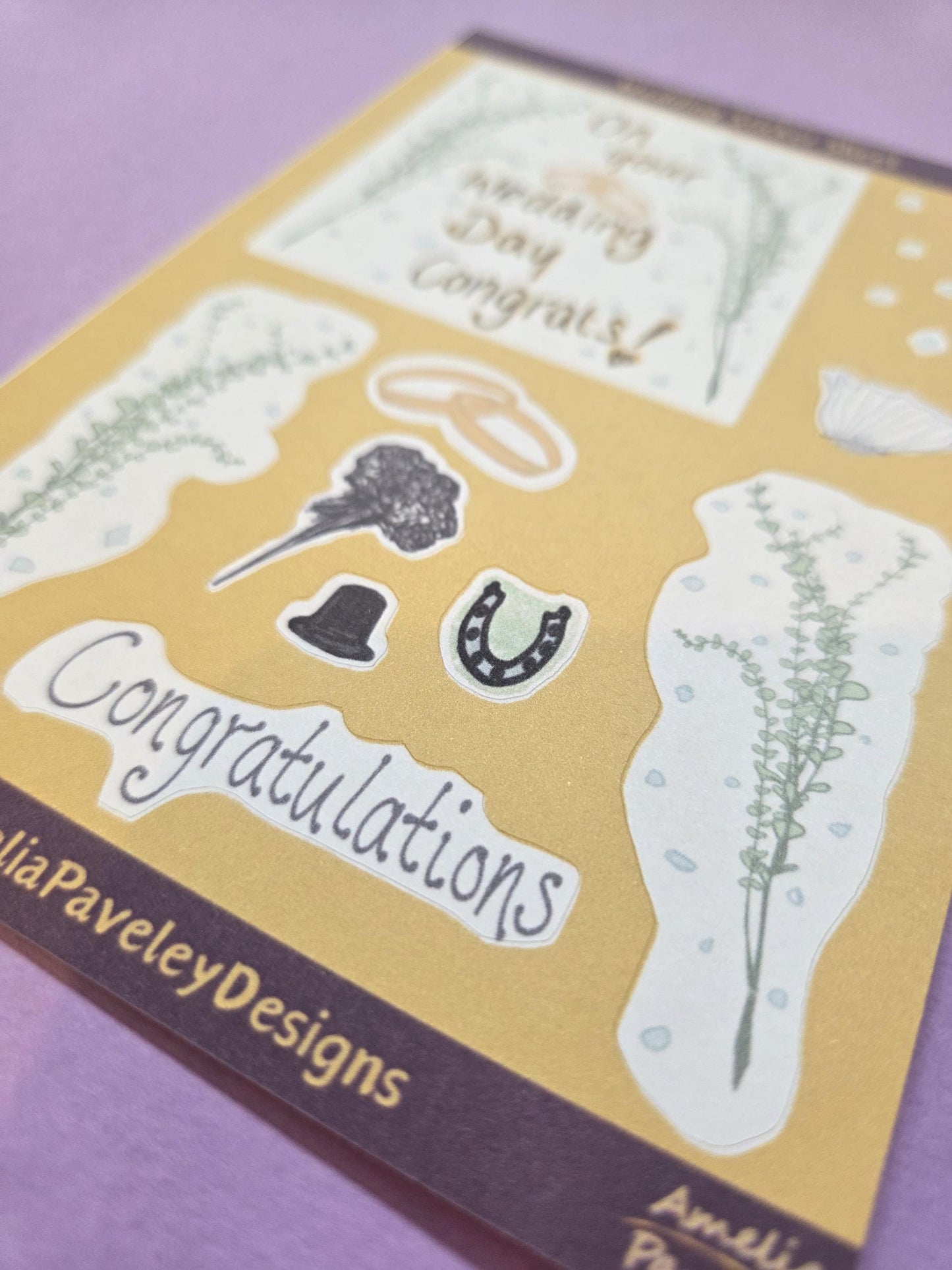 Wedding Sticker Sheet