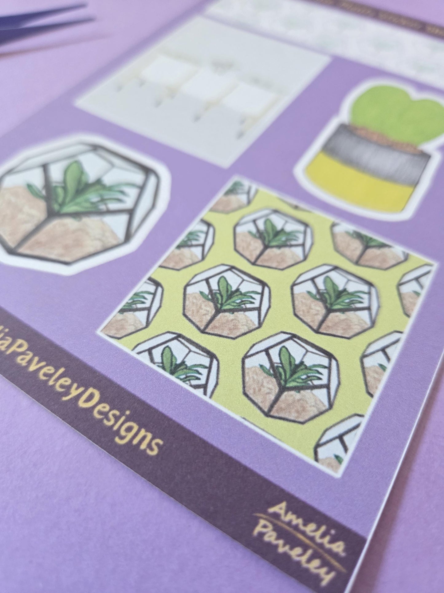 House Plants Illustrative Journal Sticker Sheet