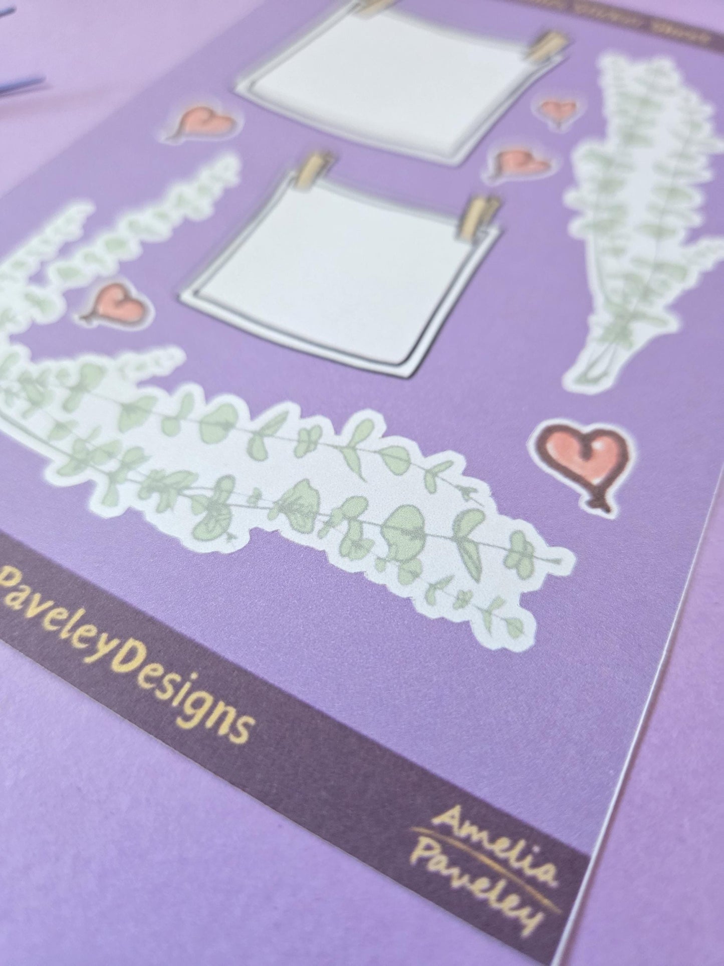 Pretty Polaroid Frames Journal Sticker Sheet