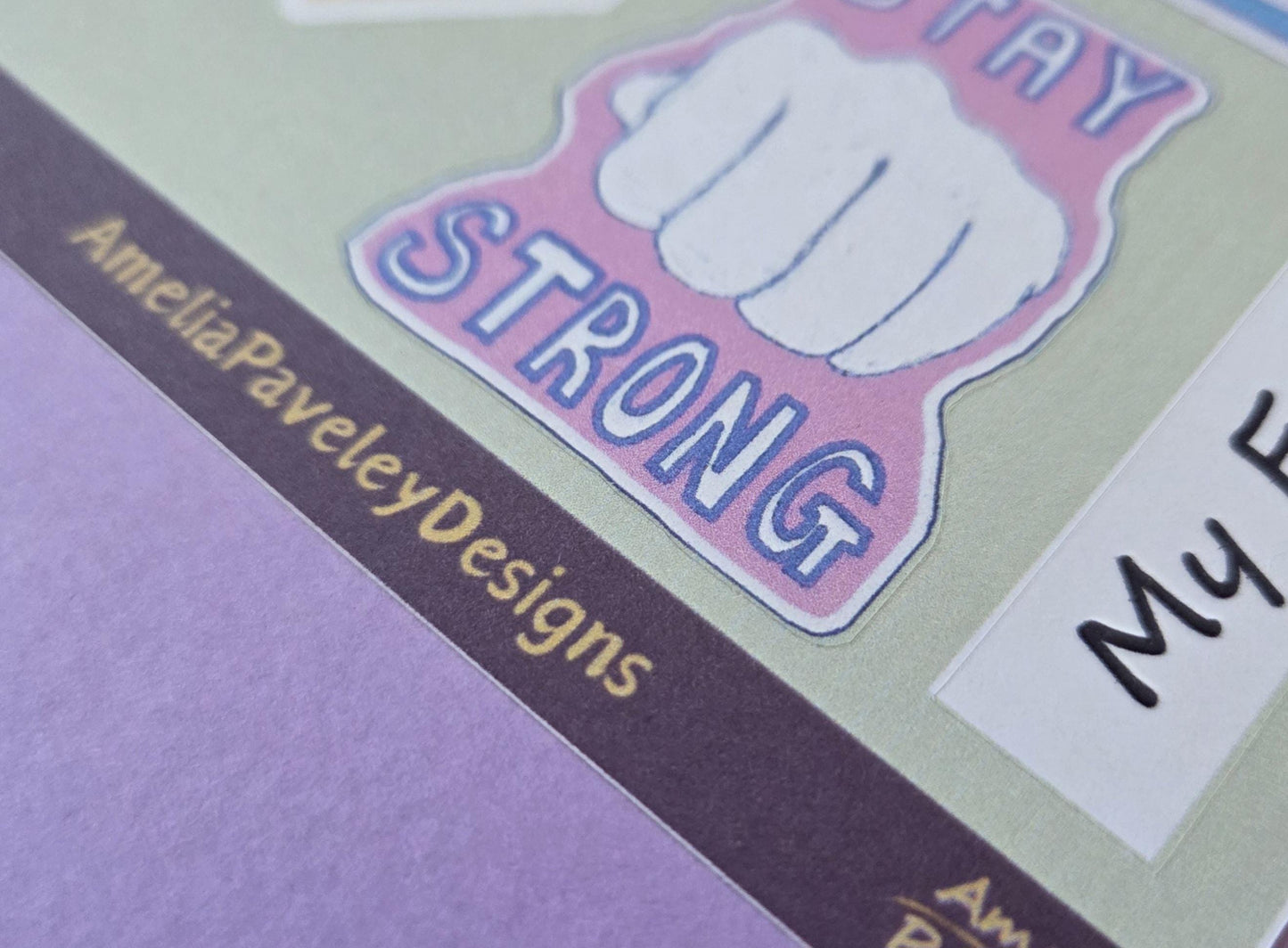 Positivity Sticker Sheet: Self Care, Inspirational Stickers