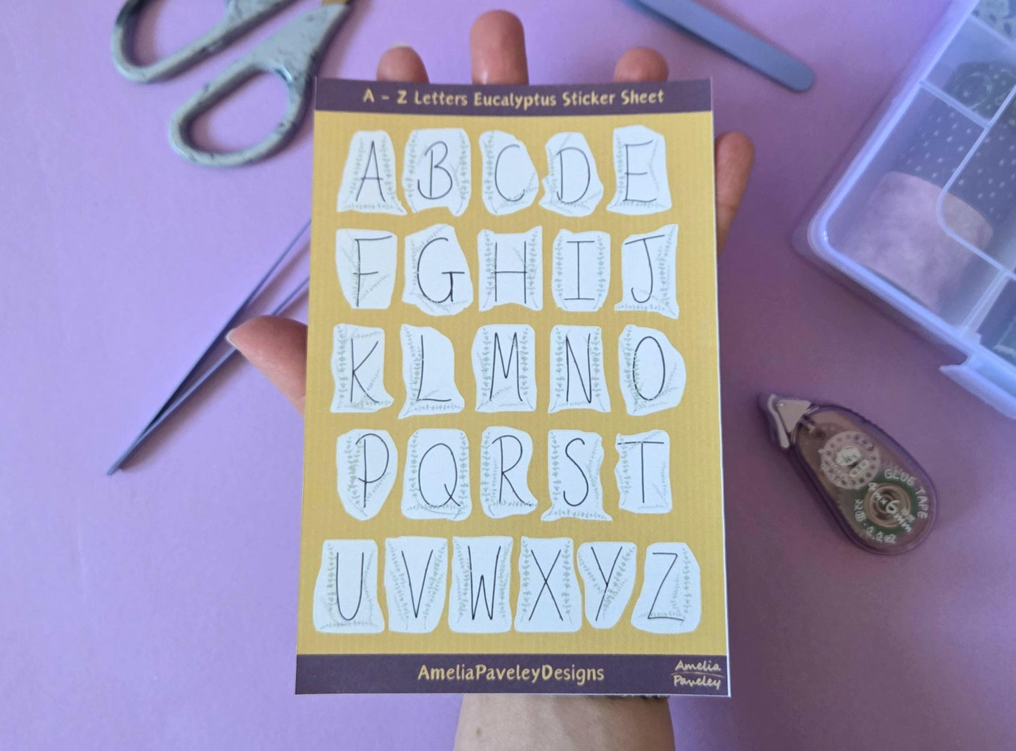 Alphabet A to Z Letters Sticker Sheet, Simple Ransom Letters, Uppercase Letters, Junk Journaling, Scrapbook Letter Individual Stickers