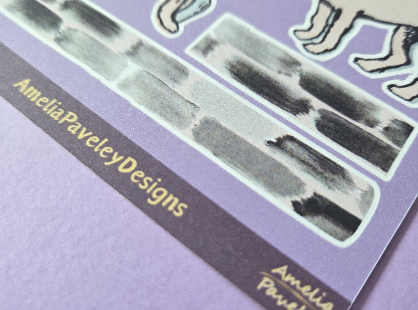 Dogs Sticker Sheet | Hand Drawn Dog Stickers, Cute Dog Planner Stickers, Scrapbooking Supplies, Stationery Gift for Dog Lovers