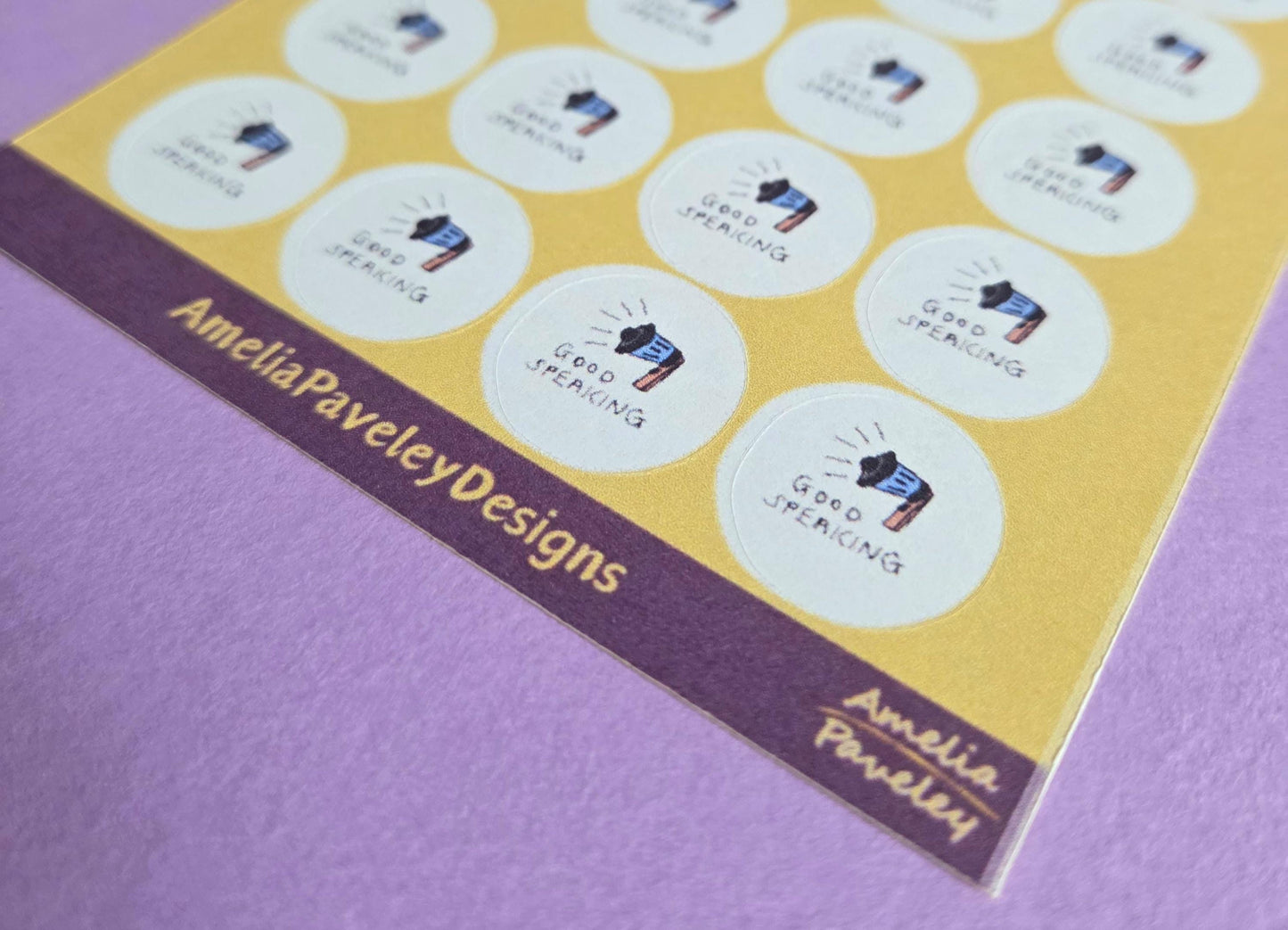 Good Speaking Reward Stickers | Classroom Speaking & Confidence Stickers for Kids | Positive Behaviour Chart Stickers