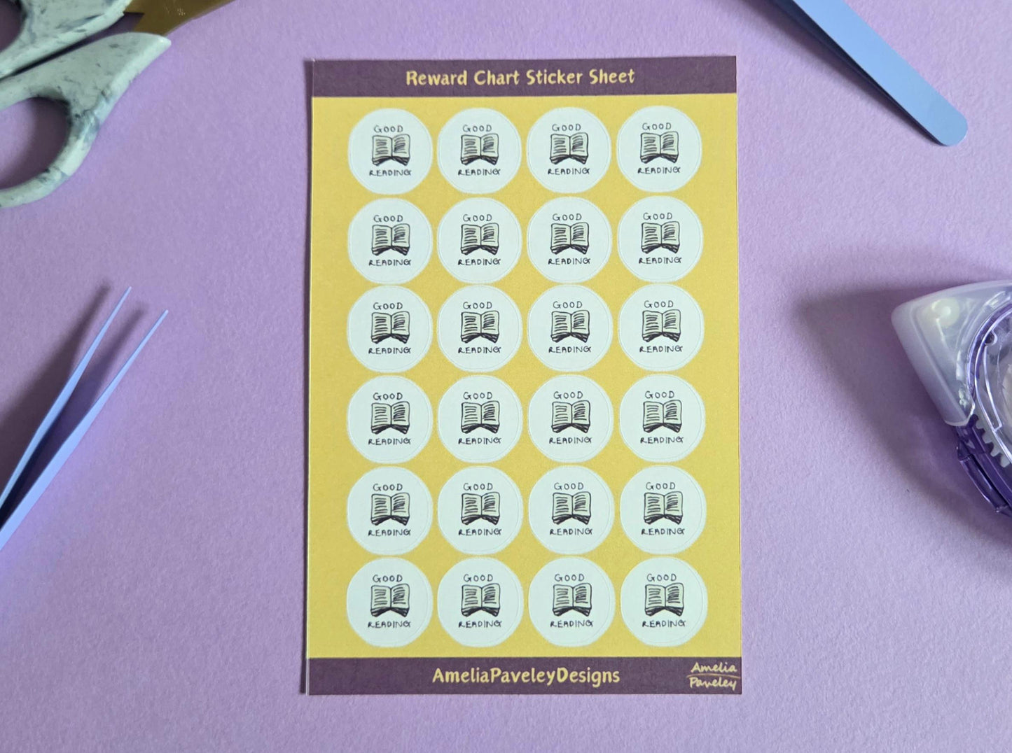 Good Reading Reward Stickers | Classroom Reading Achievement Stickers for Kids | Positive Behaviour & Literacy Chart Stickers