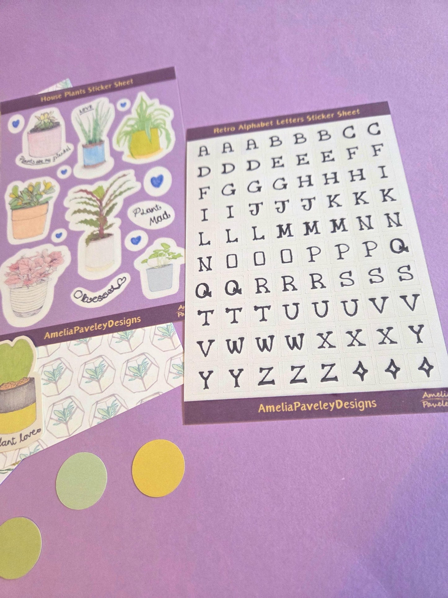 Green Plants Junk Journal Kit | Indoor House Plants Scrapbooking Kit | Botanical Sticker Journal Set | Green Journaling Starter Pack