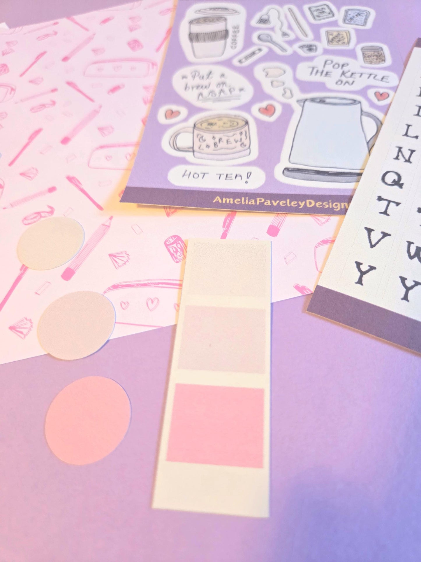 Pink Junk Journal Kit | Girlie Scrapbooking Kit | Feminine Journaling Starter Pack | Letterbox Craft Gift