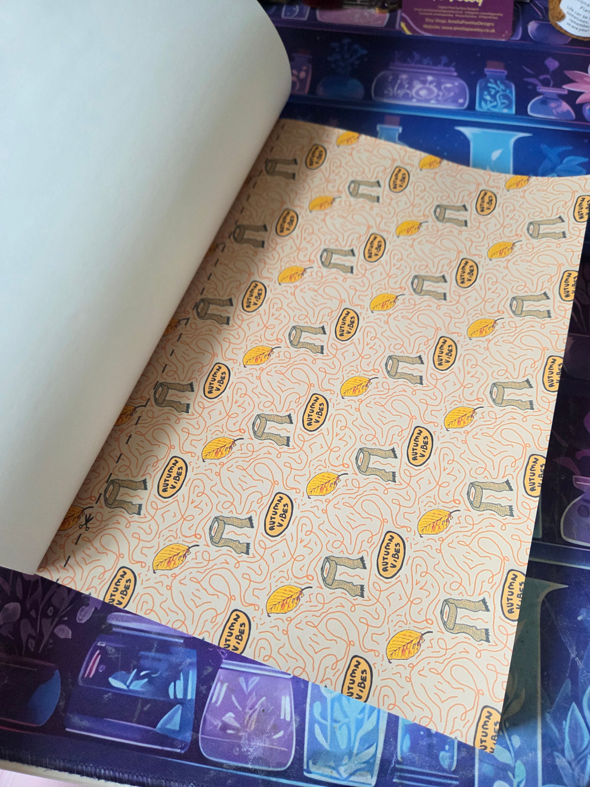 Volume 1: Cosy Autumn & Festive Seasons Mix - Scrapbooking & Junk Journaling Paper Pad A4 Book