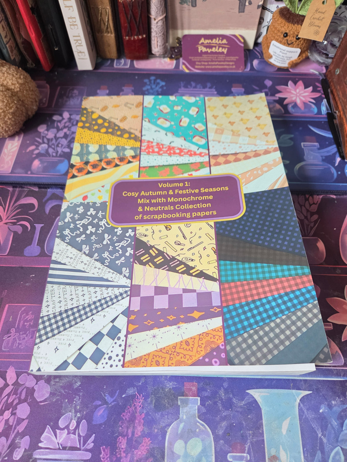 Volume 1: Cosy Autumn & Festive Seasons Mix - Scrapbooking & Junk Journaling Paper Pad A4 Book