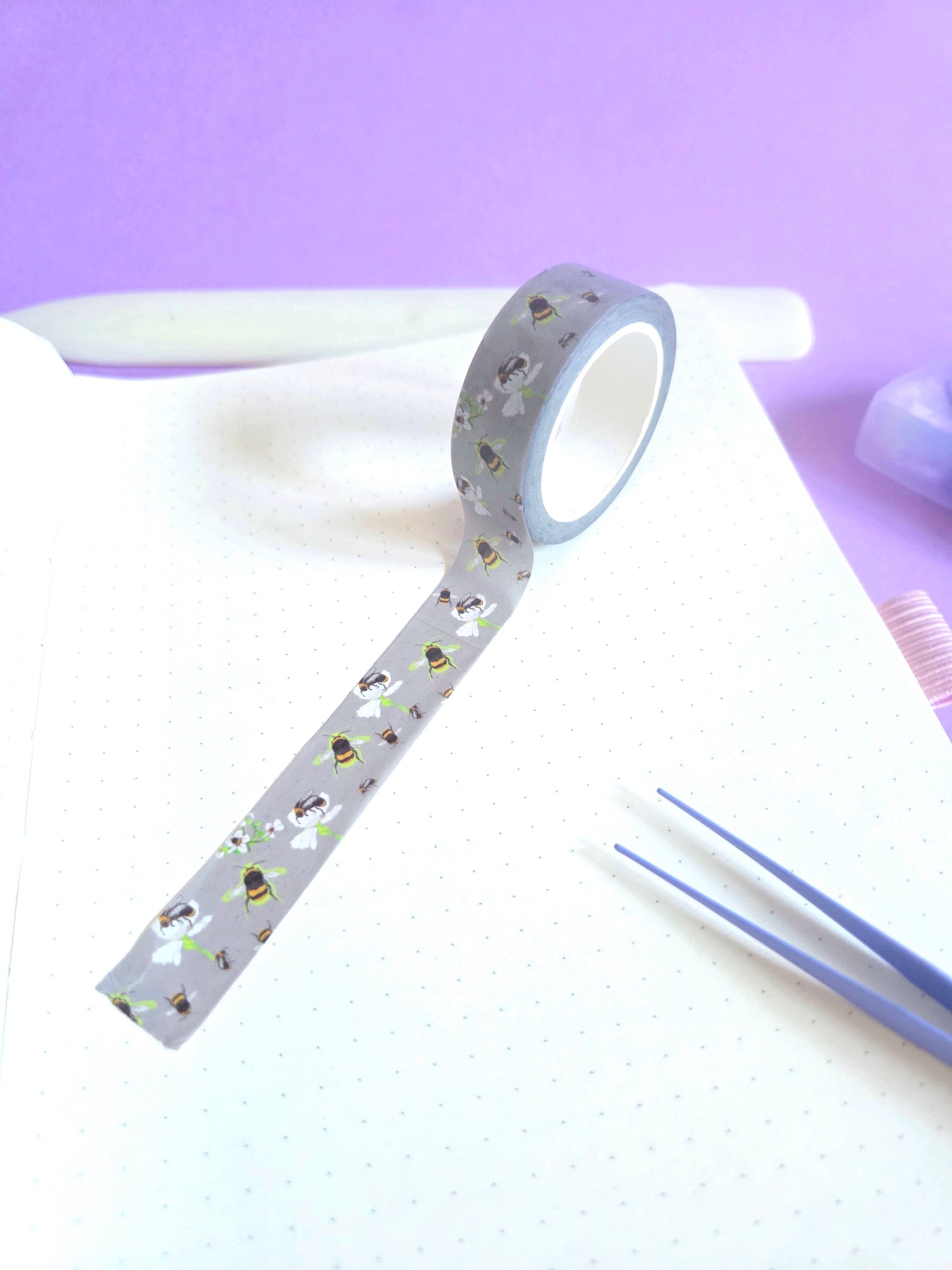 Bees print washi tape 15mm x 10m