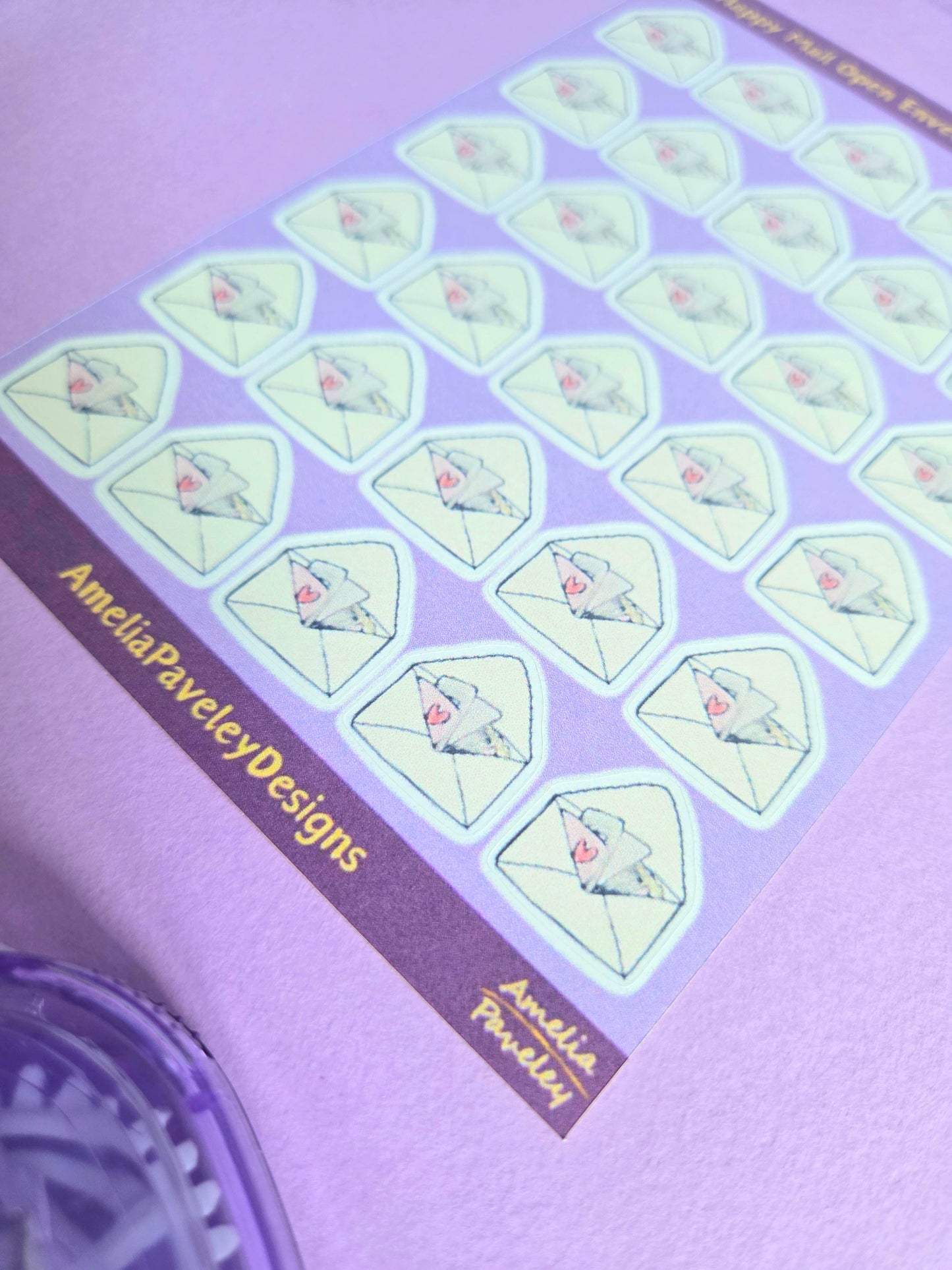 Happy Mail Open Envelope Sticker sheet