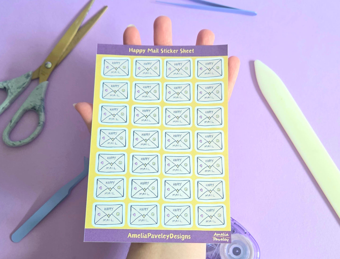 Happy Mail Sticker sheet