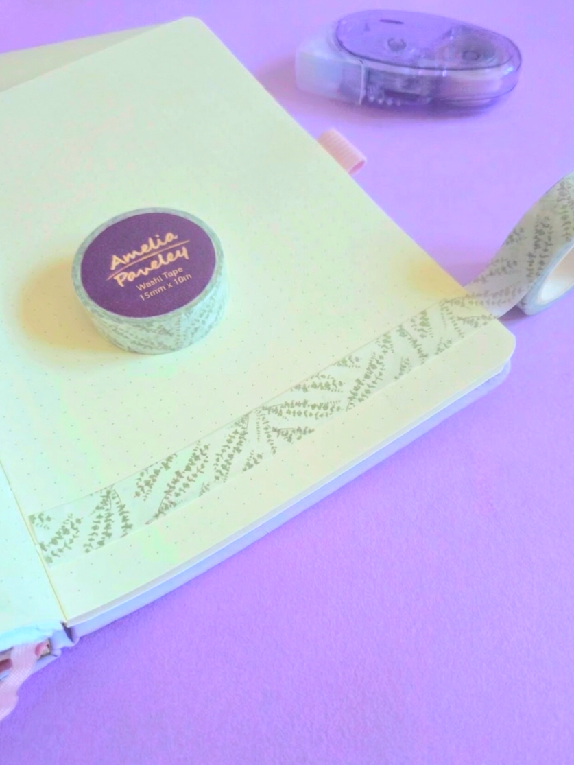 Eucalyptus white washi tape 15mm x 10m