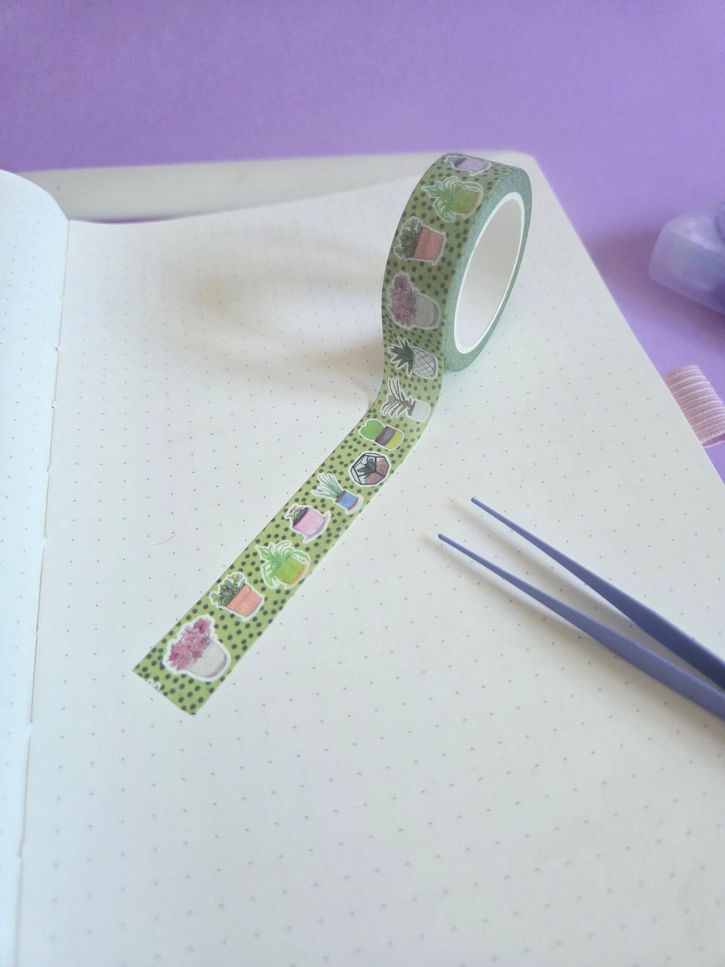 House plants washi tape 15mm x 10m