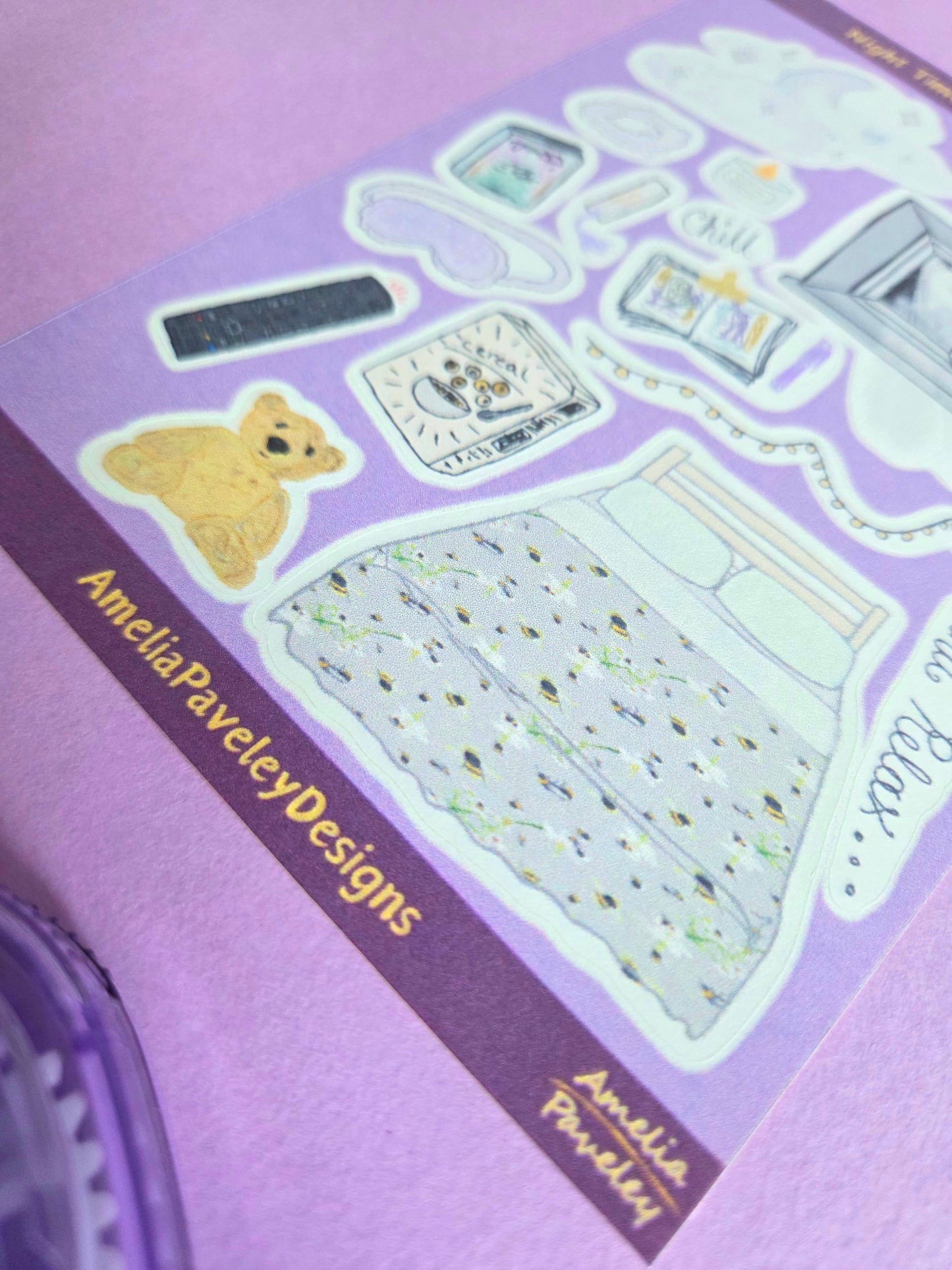 Night time Vibes Sticker sheet