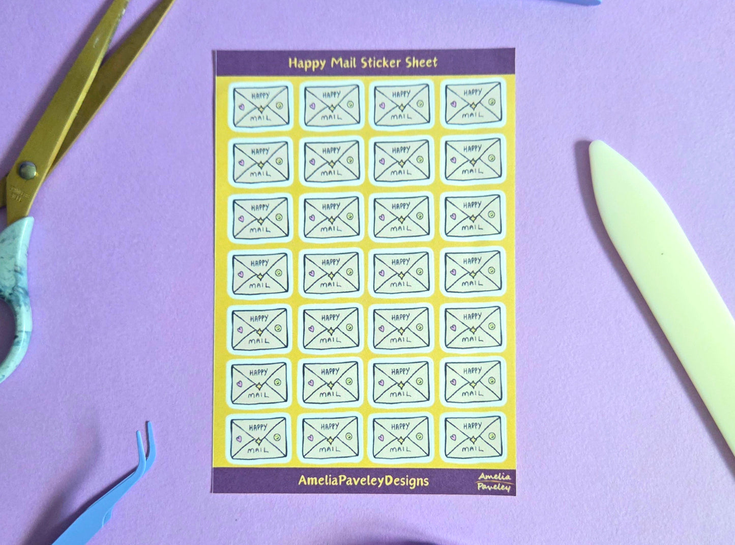 Happy Mail Sticker sheet
