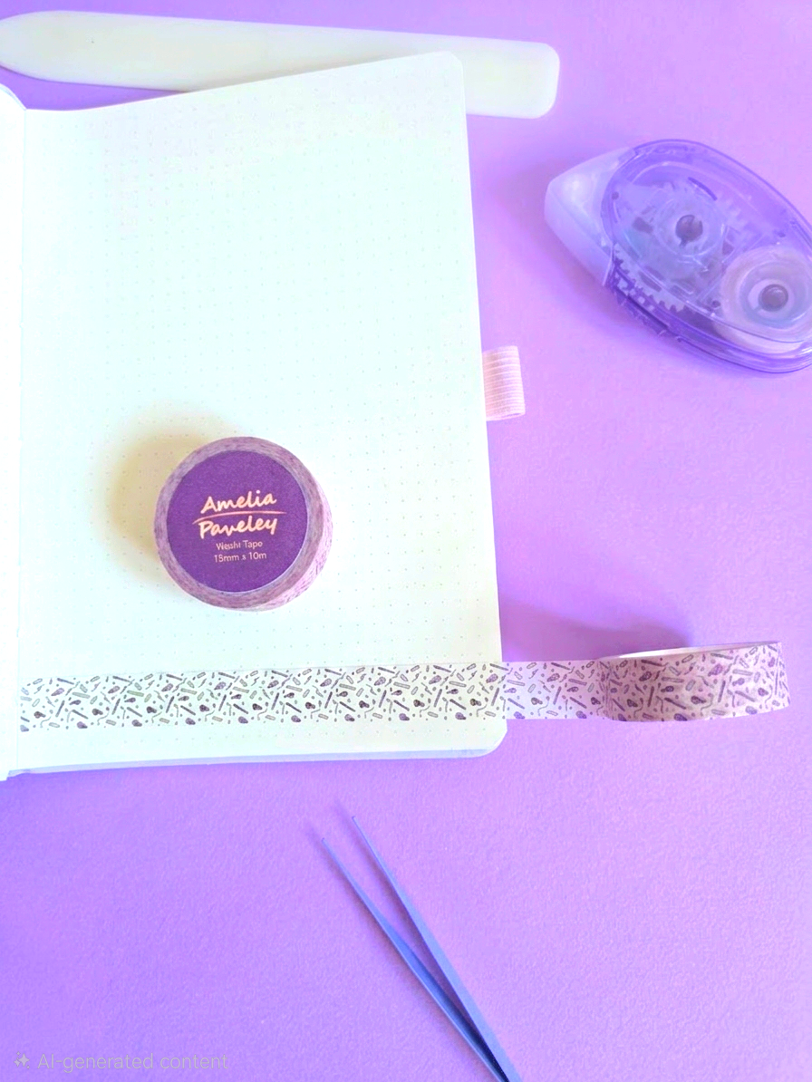 Cute Stationery print washi tape 15mm x 10m